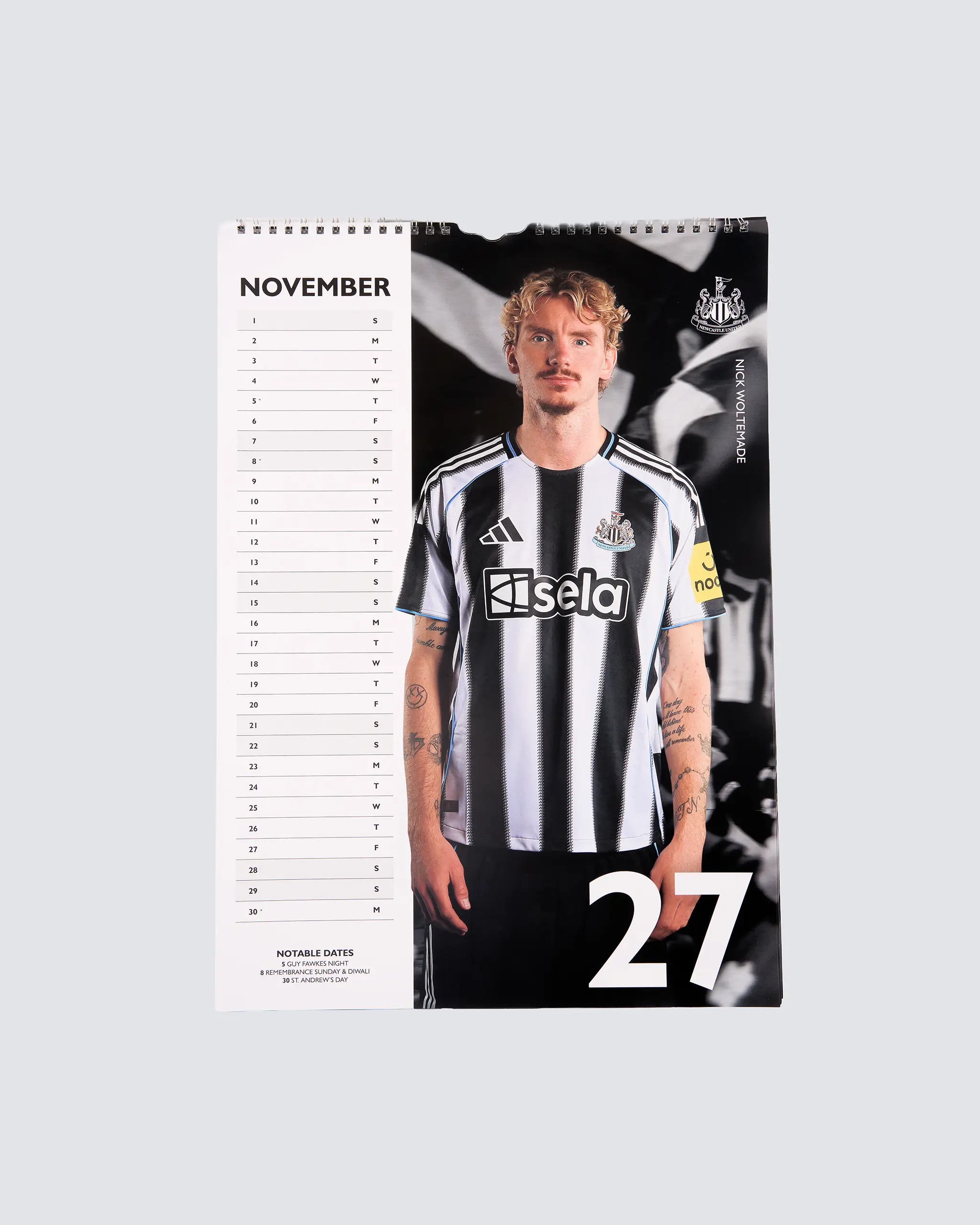 Newcastle United 2026 A3 Calendar - Image 2
