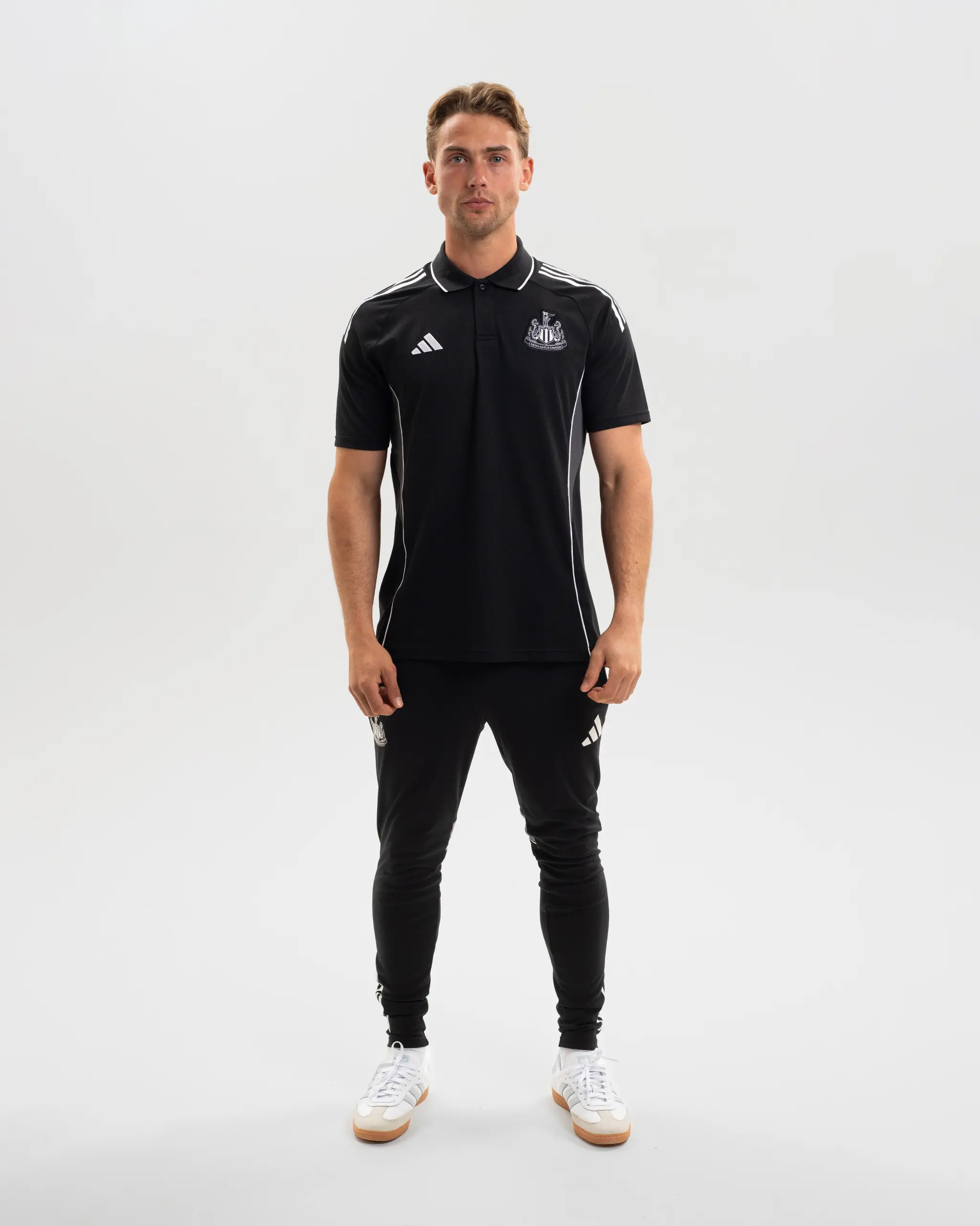 Newcastle United adidas 25/26 Coach's Black Edition Polo Shirt - Image 6