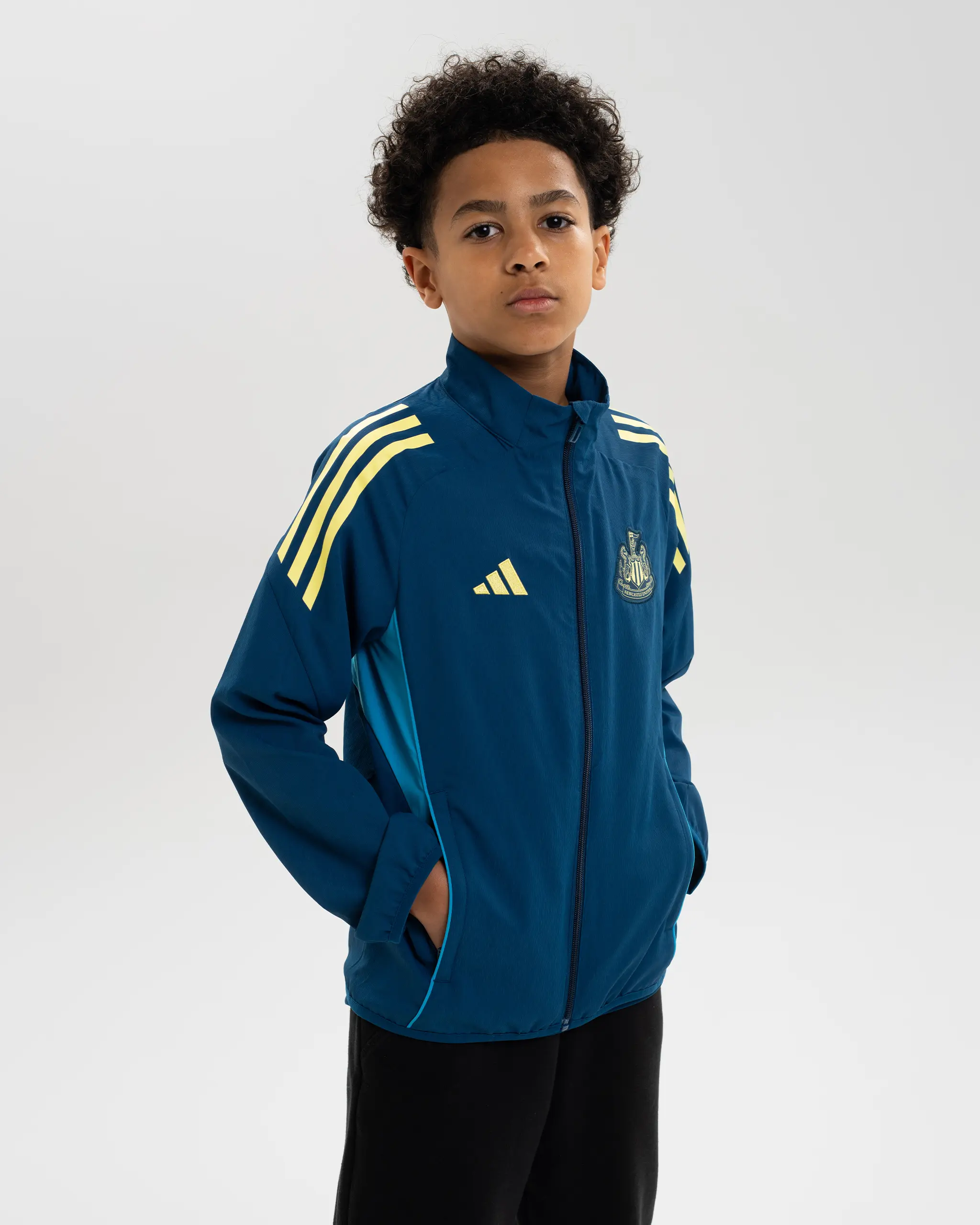 Newcastle United adidas 25/26 Coach's Range Kids' Presentation Jacket - Image 3