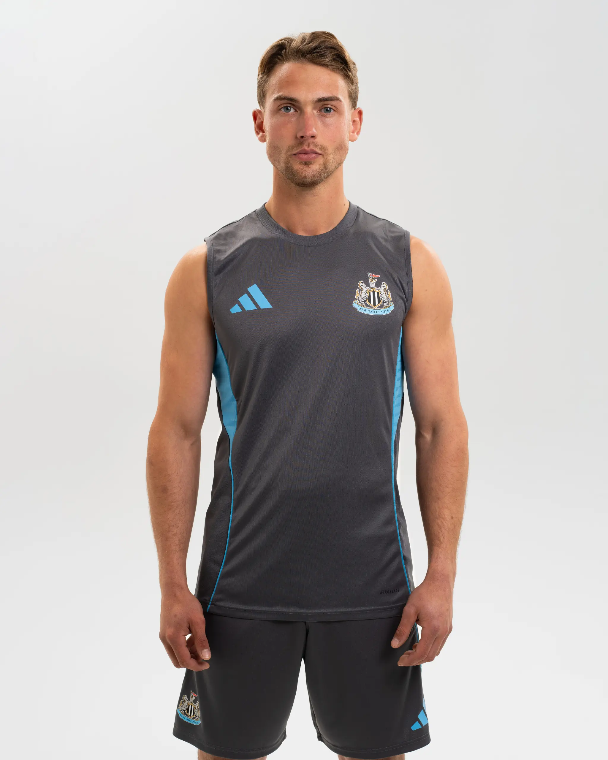 Newcastle United adidas 25/26 Players Range Grey Training Vest - Image 4