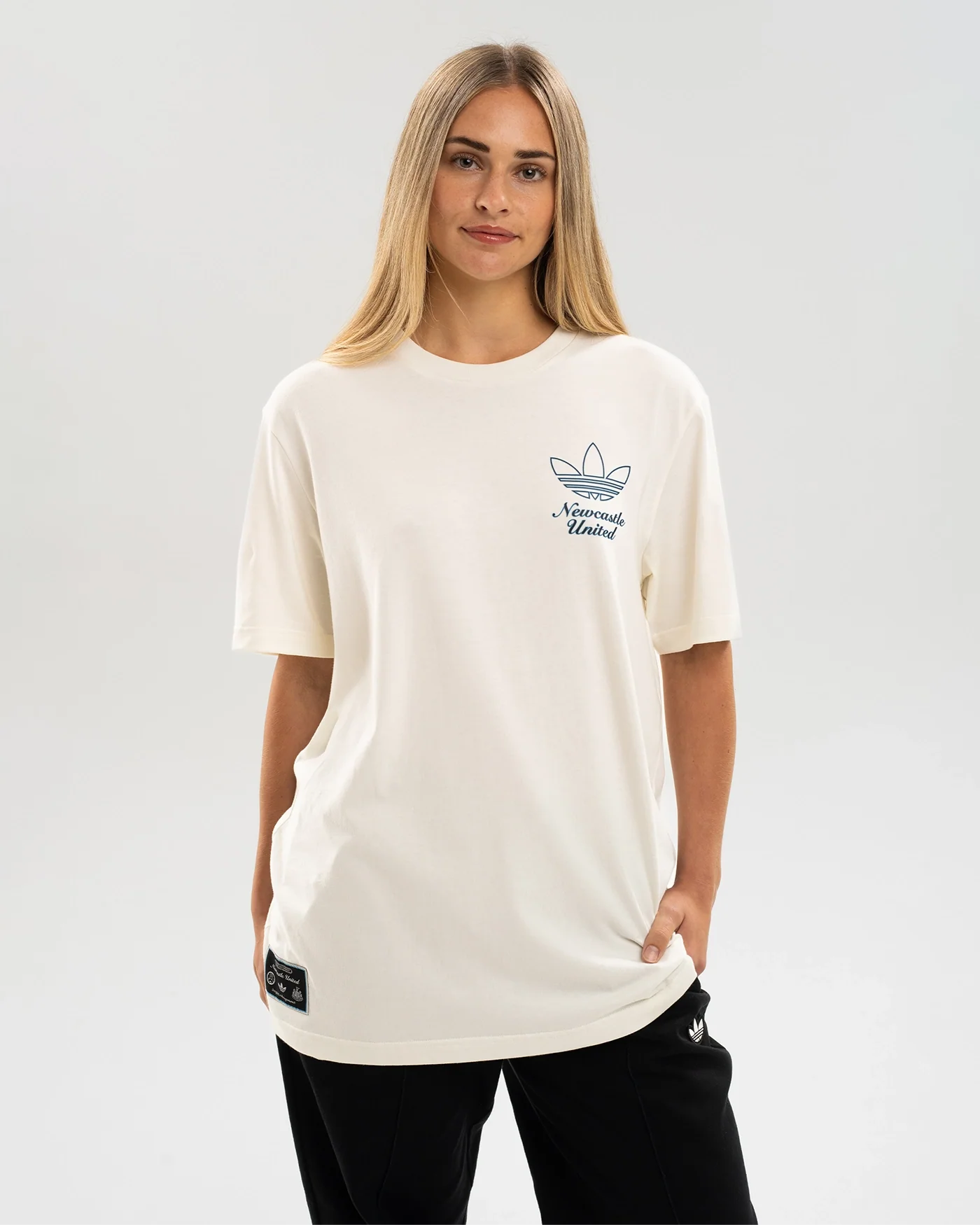 Newcastle United adidas 25/26 Terrace Icons Off White Tee - Image 5