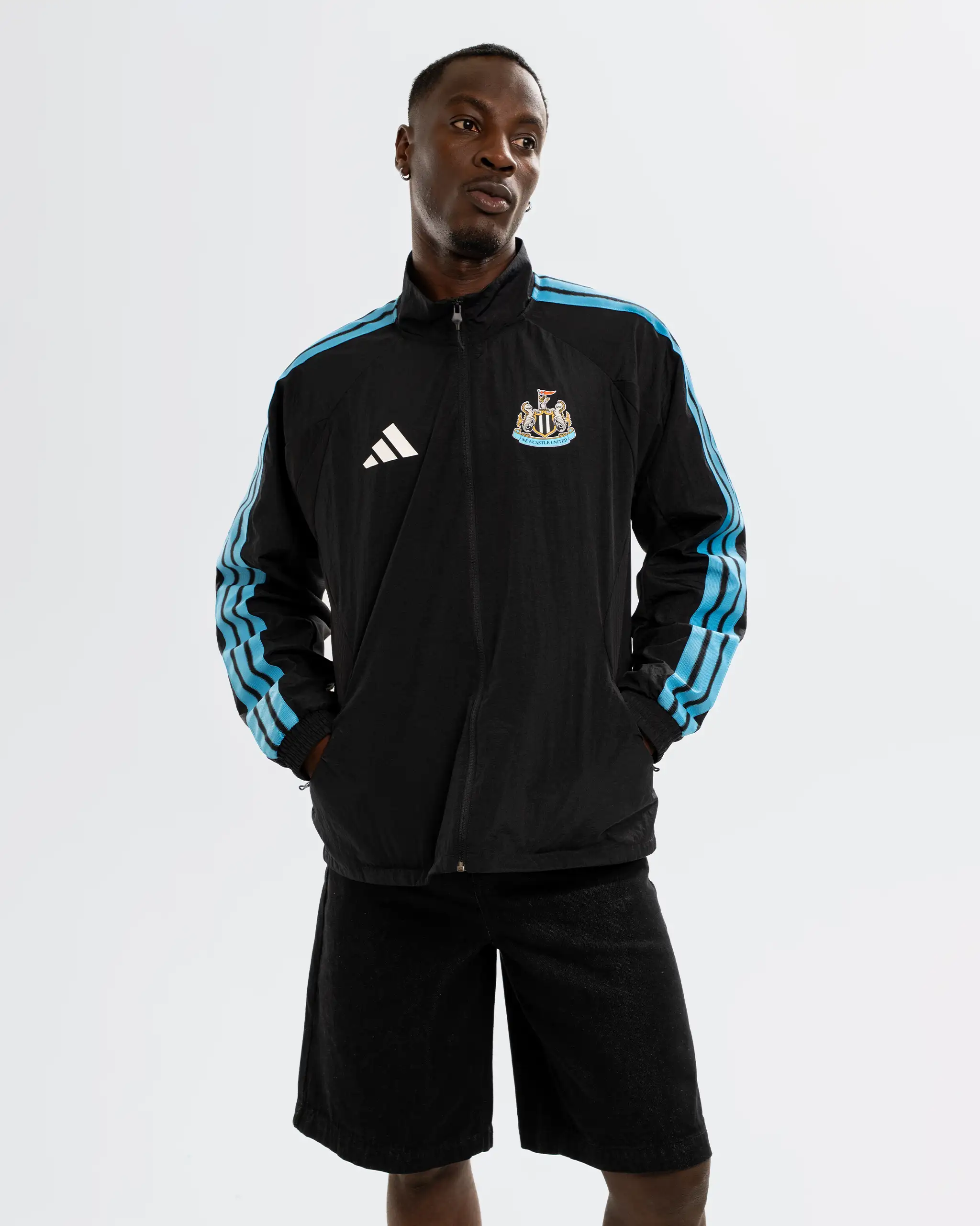 Newcastle United adidas 26/27 Black Anthem Jacket - Image 8