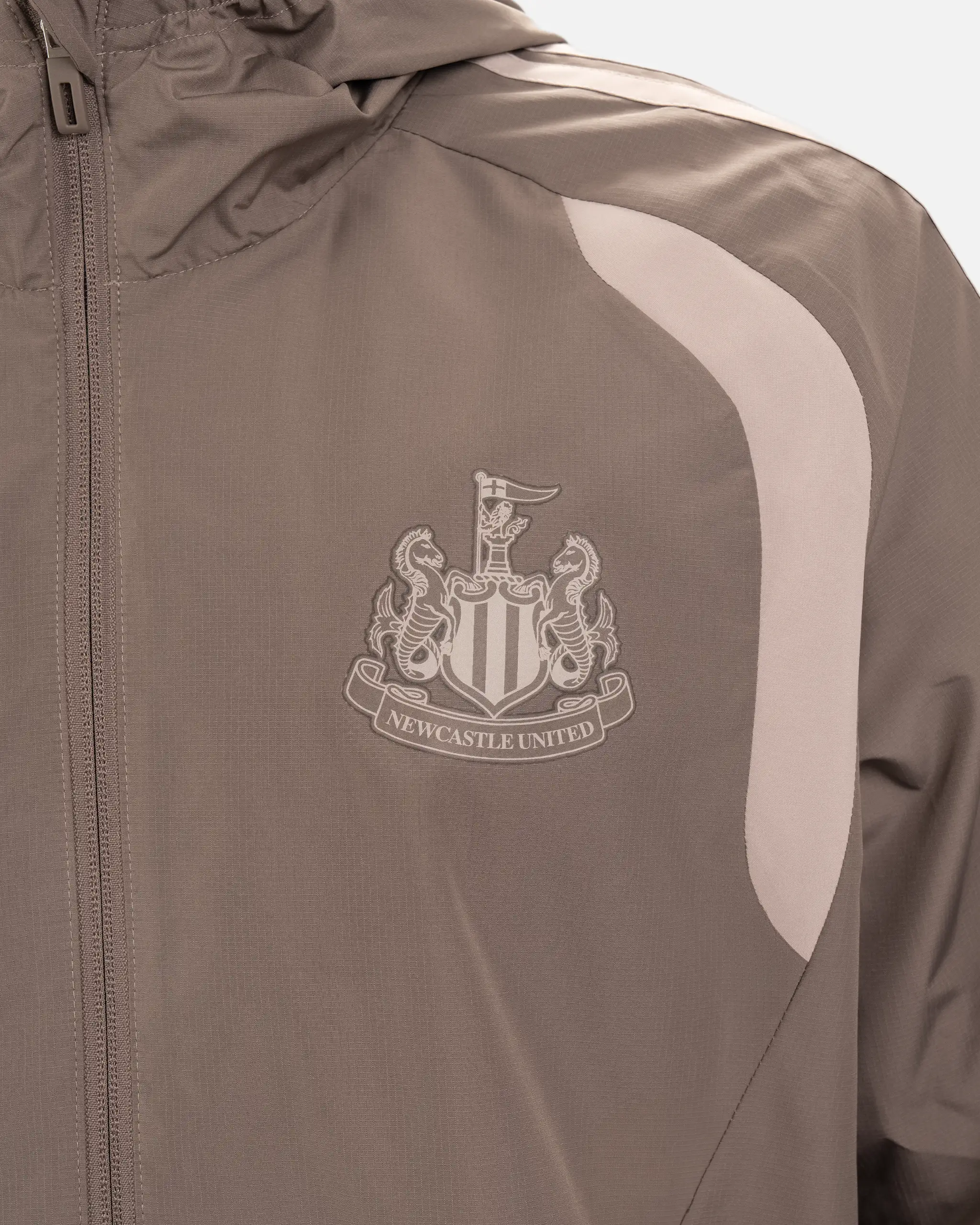 Newcastle United adidas 26/27 Coach's Range Beige All Weather Jacket - Image 6
