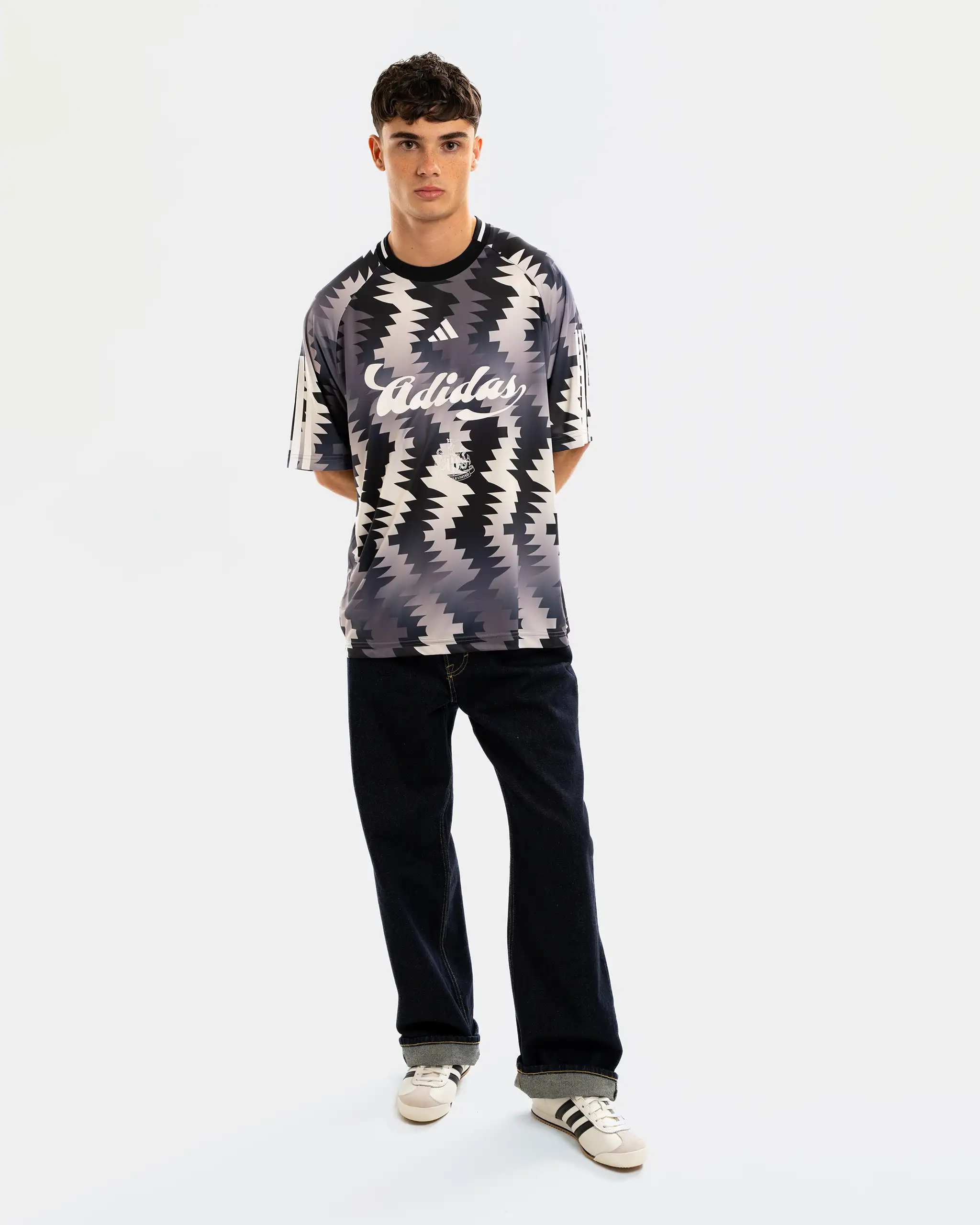 Newcastle United adidas Grey Tiro Tee - Image 2