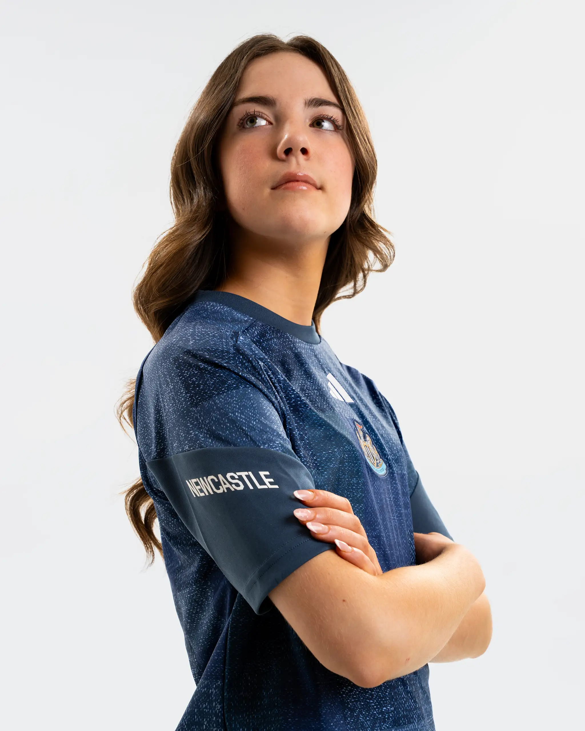 Newcastle United adidas Kids' 26/27 Navy Pre-Match Shirt - Image 4
