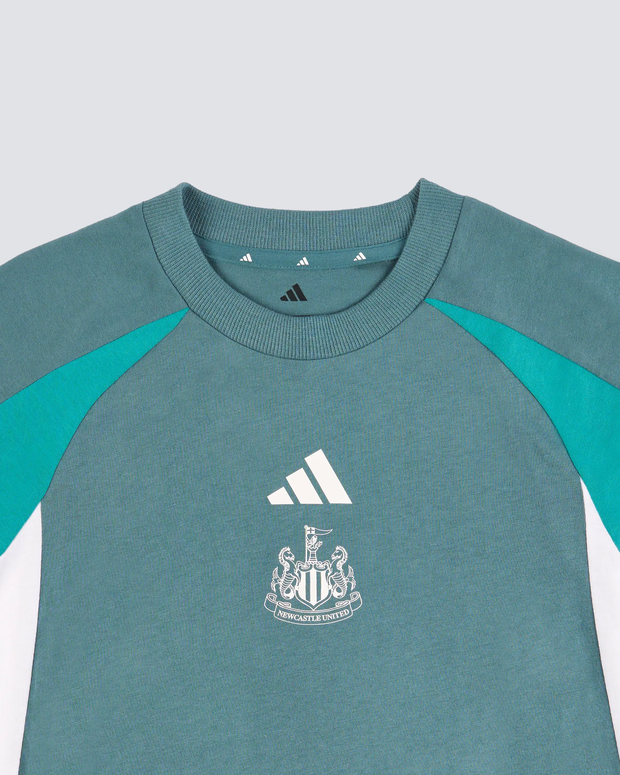 Newcastle United adidas Kid's Teal T-Shirt - Image 3