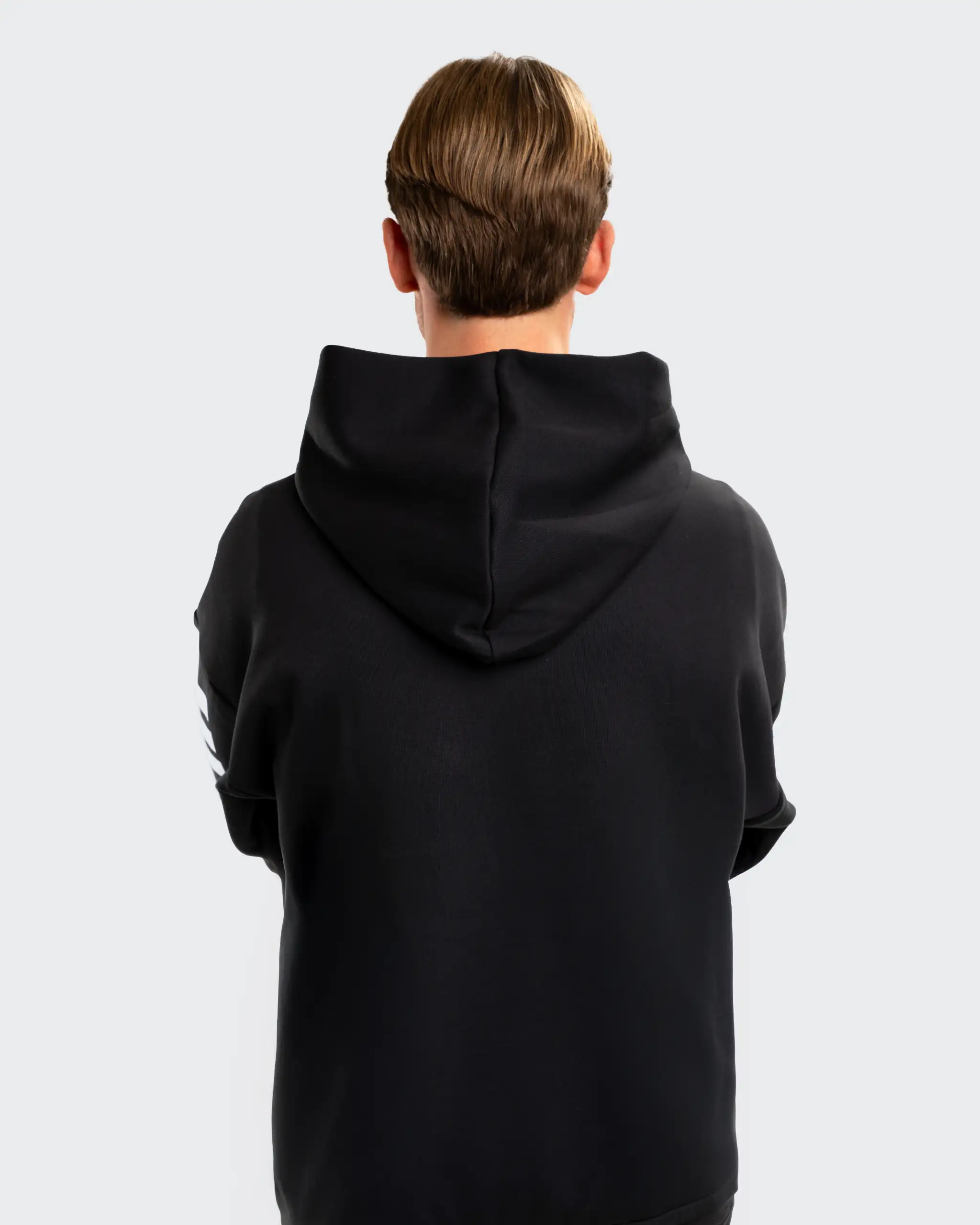 Newcastle United adidas Men's Black 3-Stripe Hoodie - Image 2