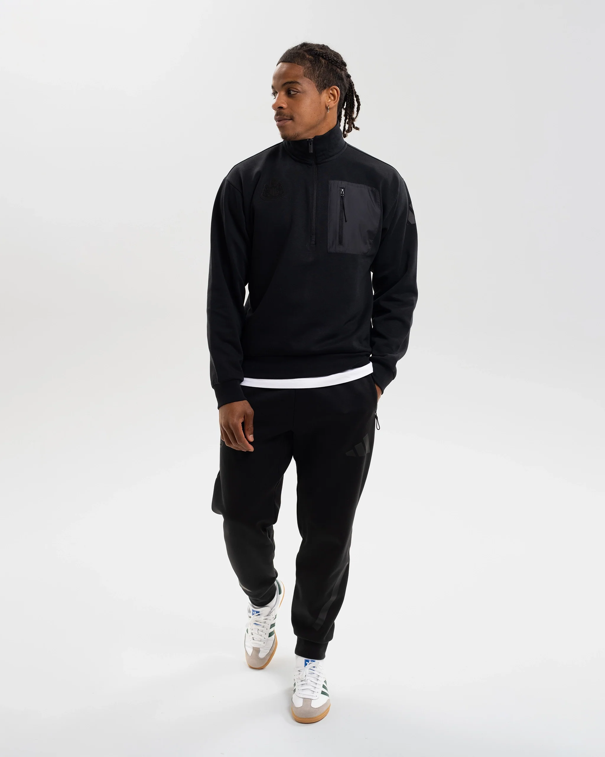 Newcastle United adidas Men's Black Sweatshirt - Image 3