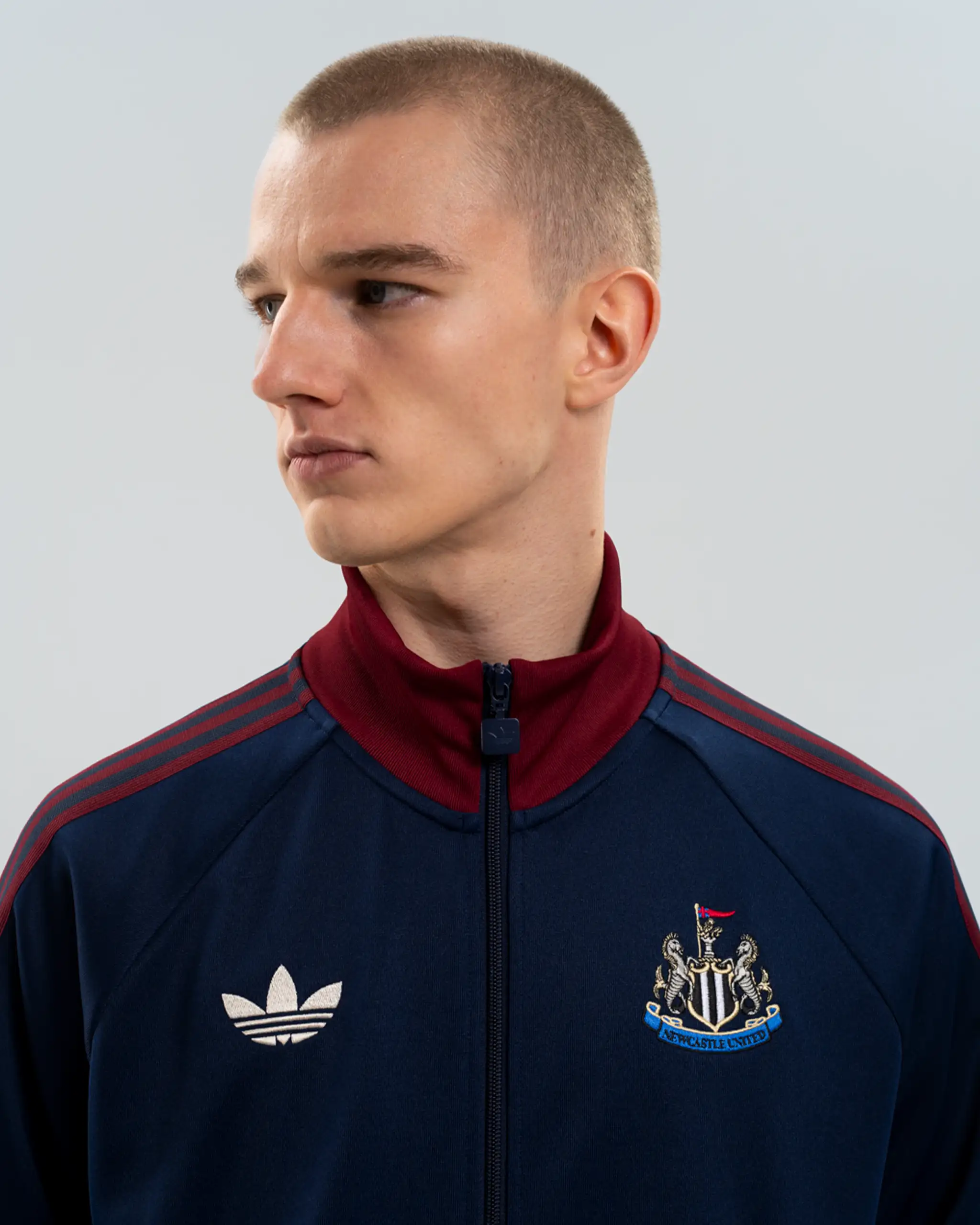 Newcastle United adidas Originals Zip Up Track Top - Image 3
