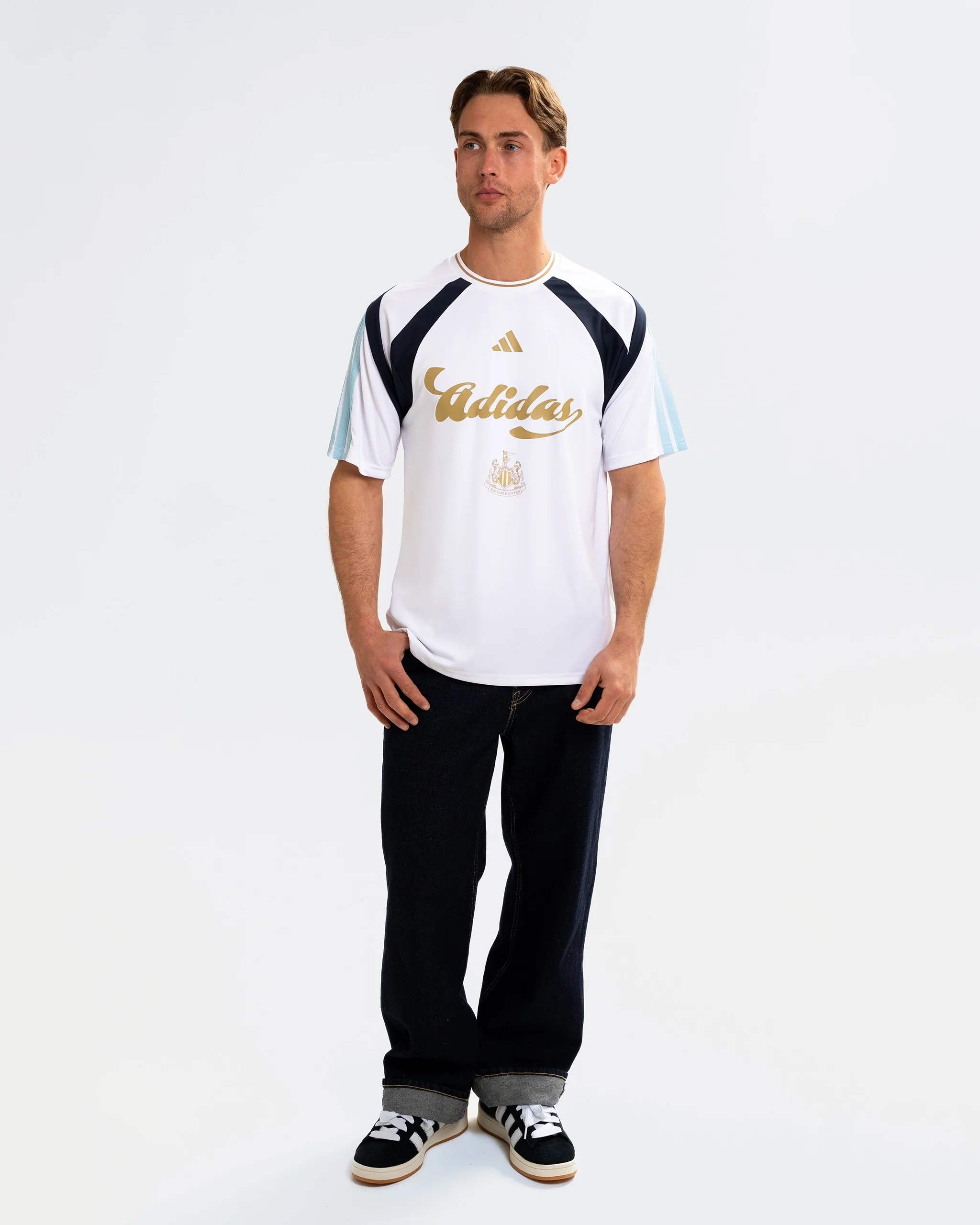 Newcastle United adidas White Tiro Tee - Image 6