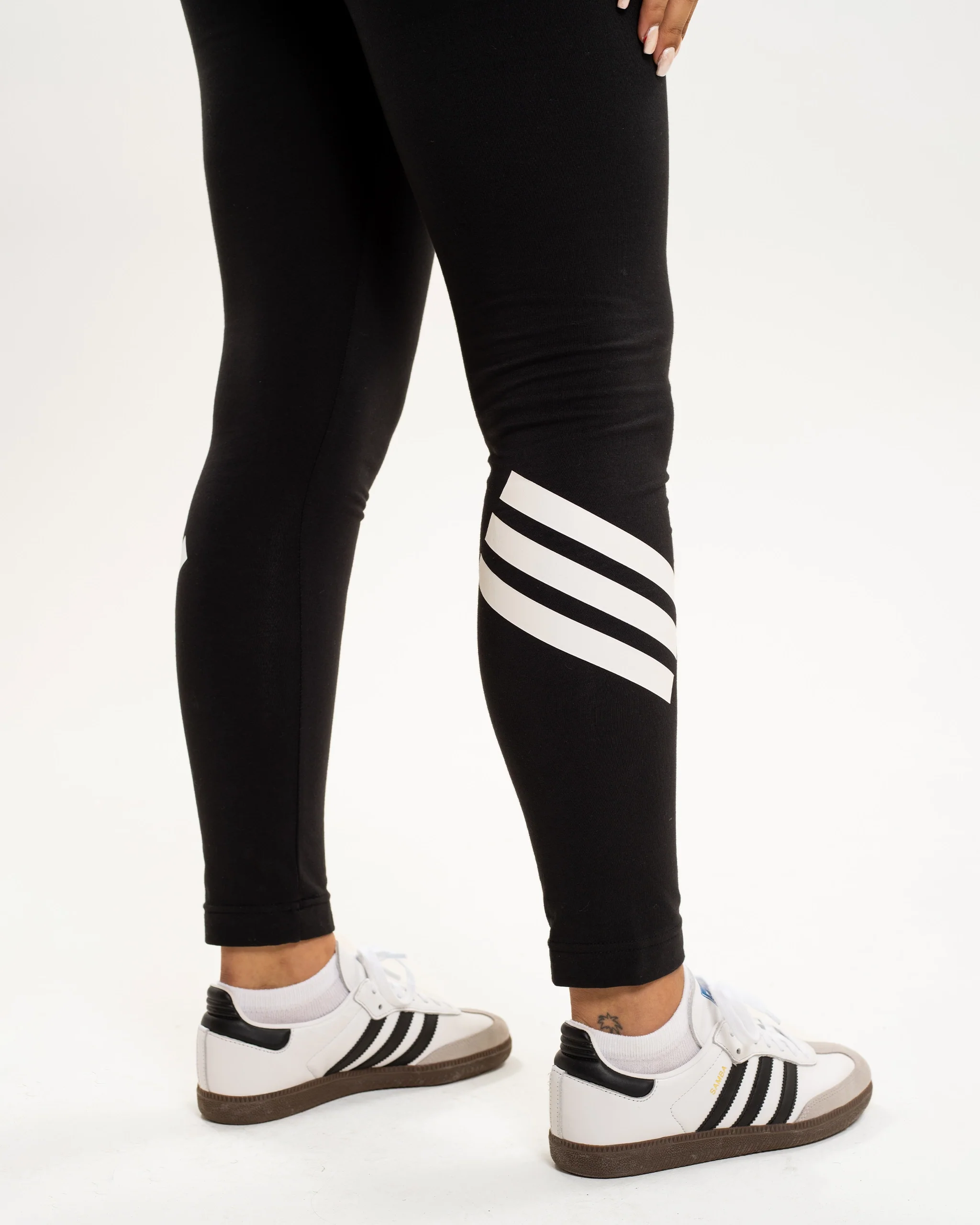 Newcastle United adidas Women's 3-Stripe Black Leggings - Image 6