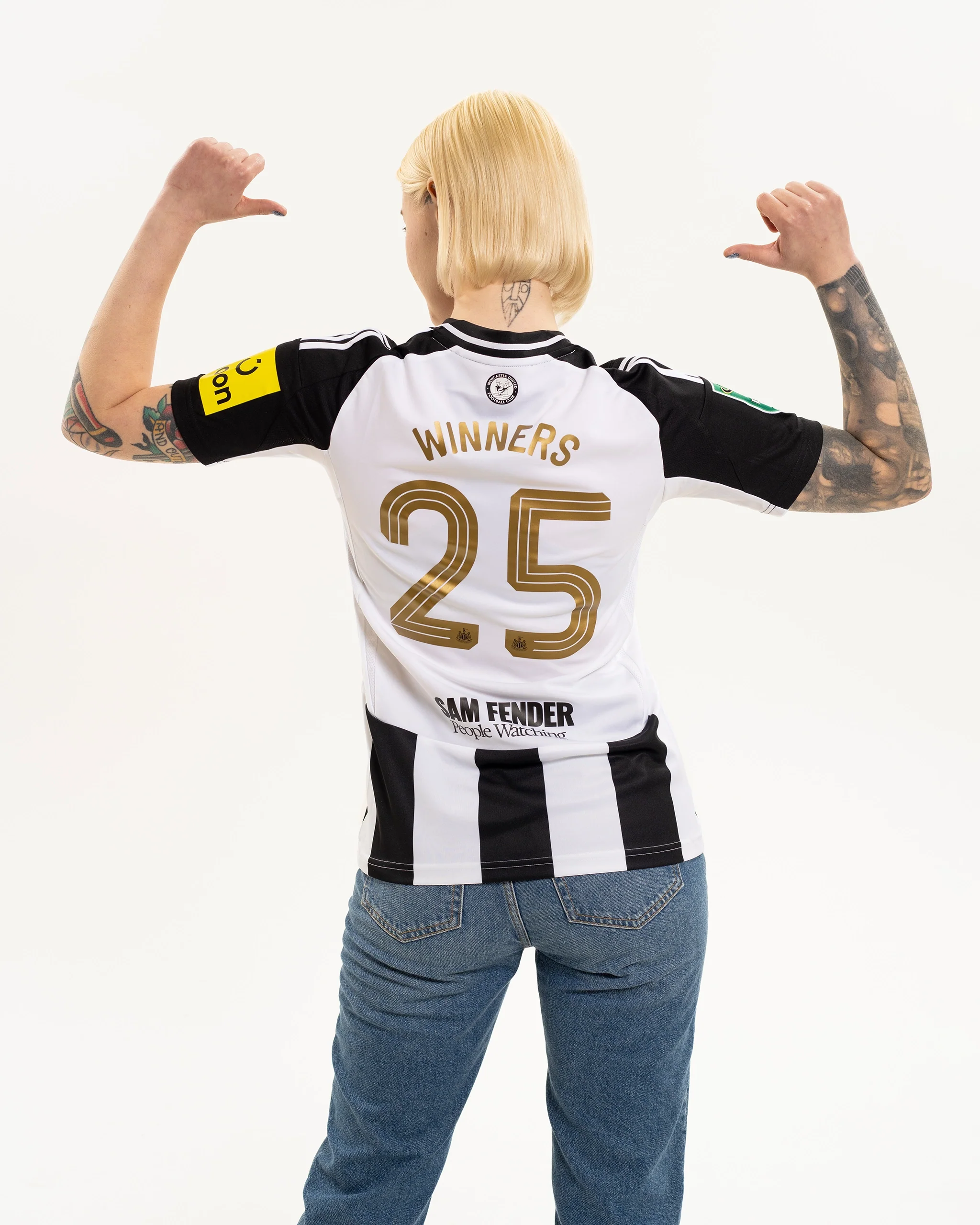 Newcastle United adidas Women's Carabao Cup 2025 Winners Shirt - Image 3
