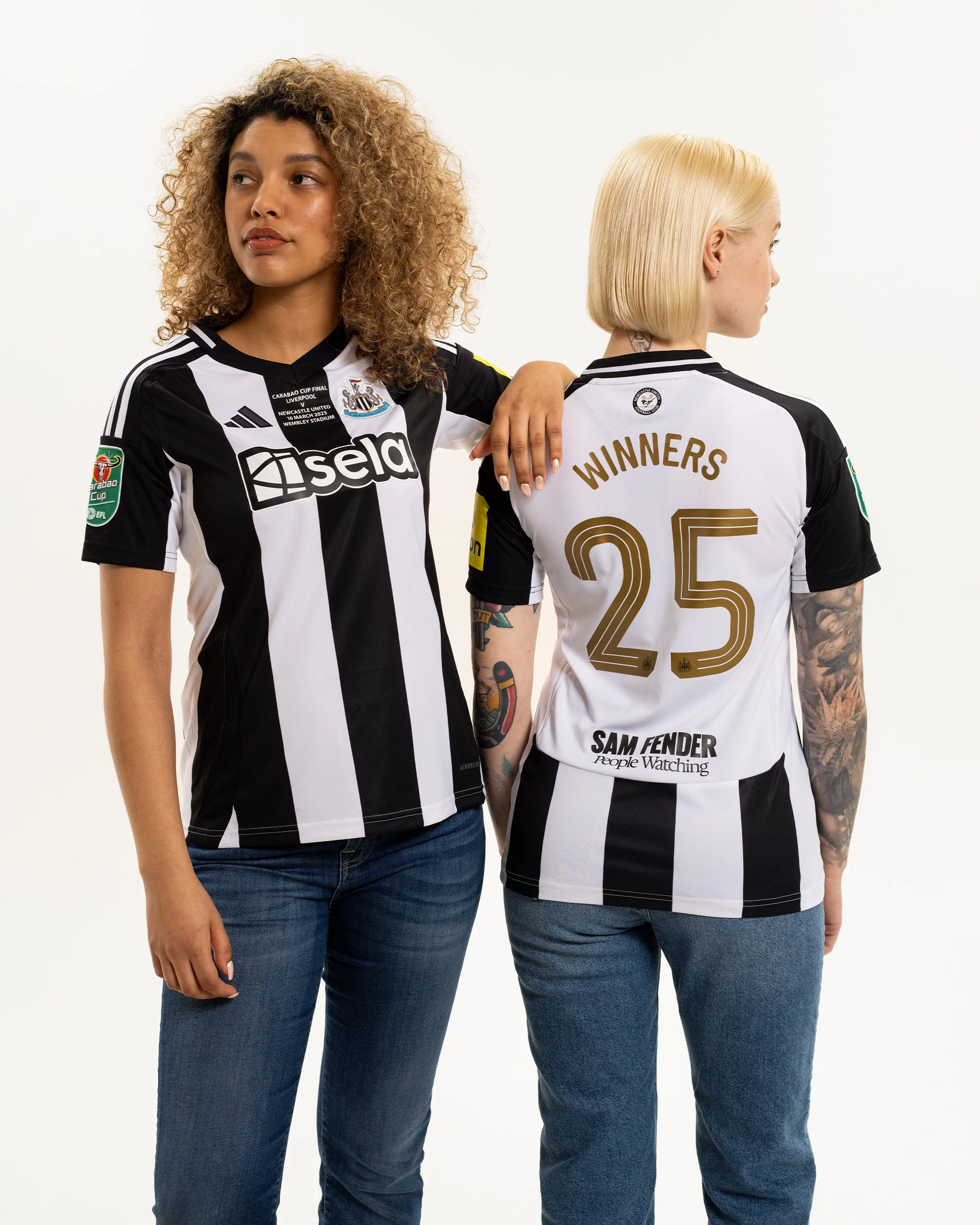 Newcastle United adidas Women's Carabao Cup 2025 Winners Shirt - Image 9