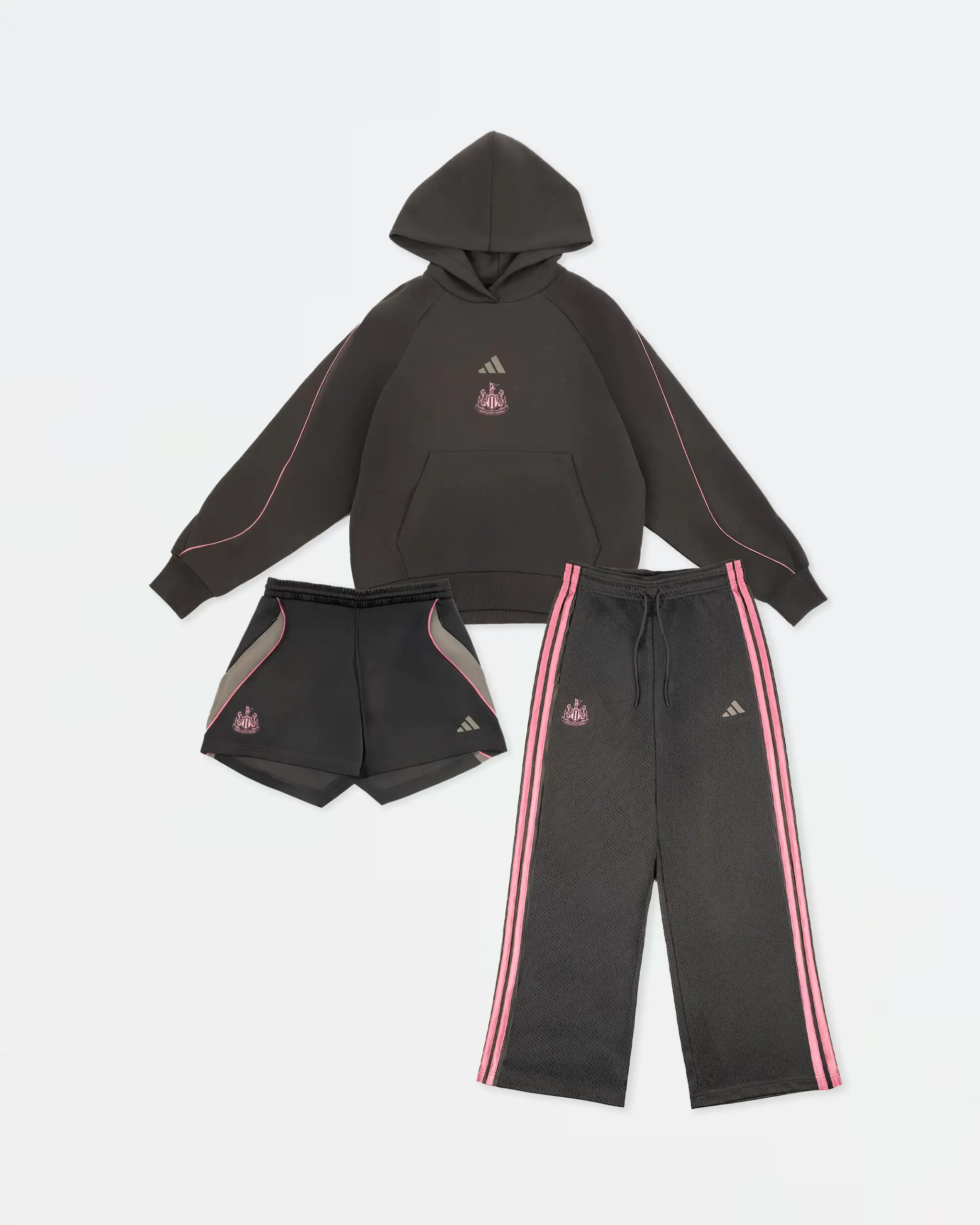 Newcastle United adidas Women's Grey Stadium Hoodie - Image 8