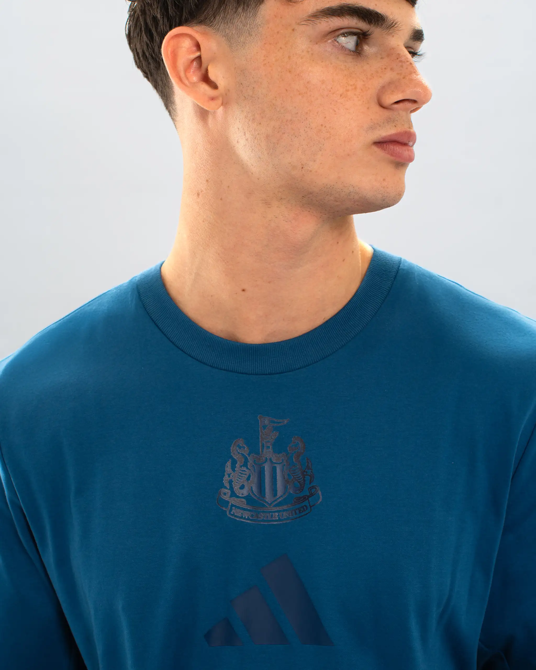 Newcastle United adidas Z.N.E Men's Dusky Petrol T-Shirt - Image 3
