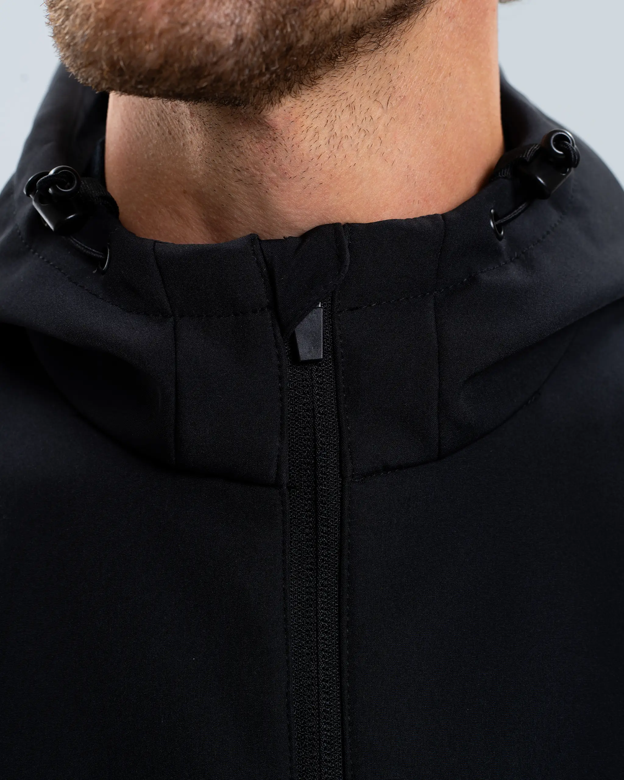 Newcastle United Black Hooded Hybrid Jacket - Image 3