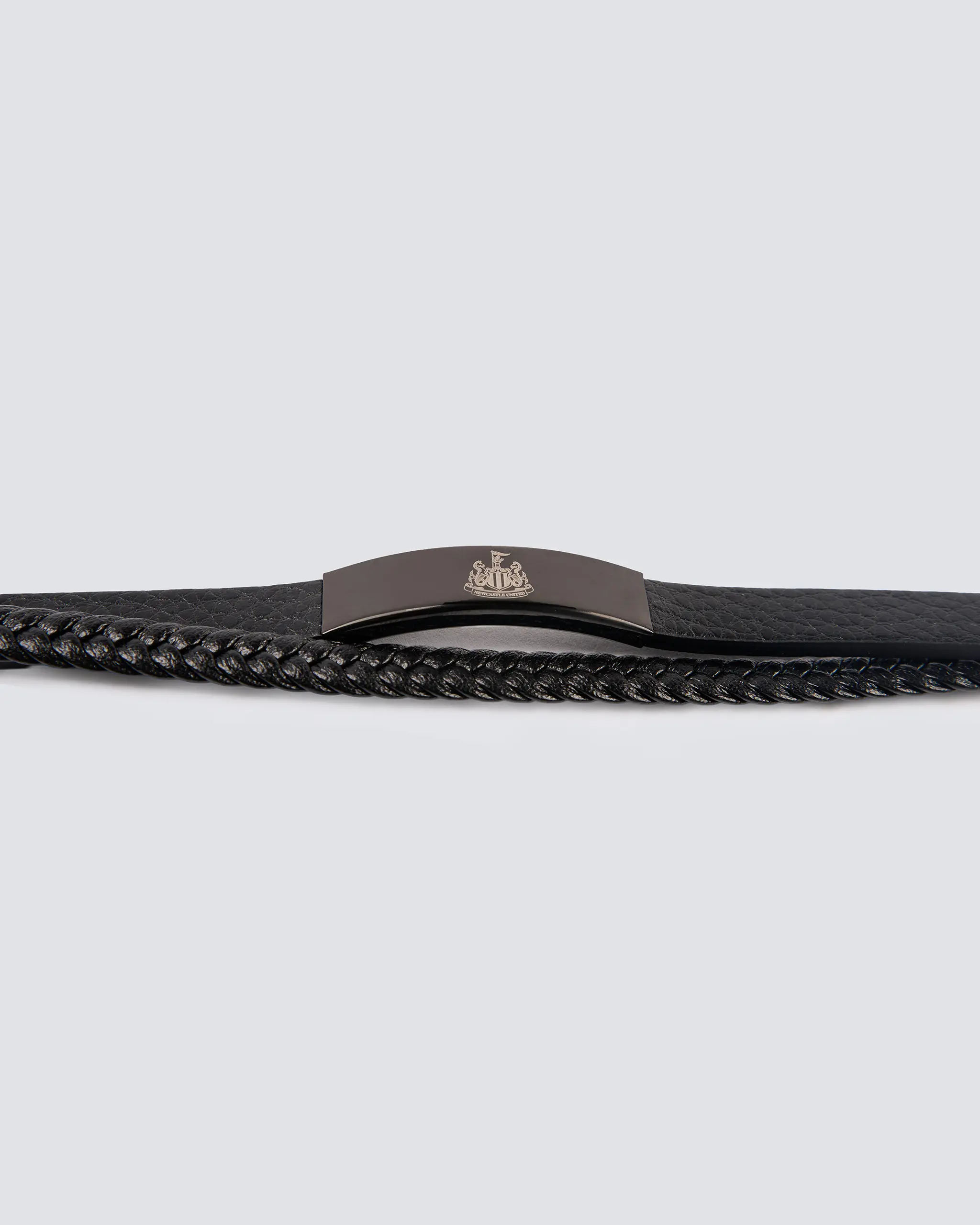 Newcastle United Black Leather Bracelet - Image 3