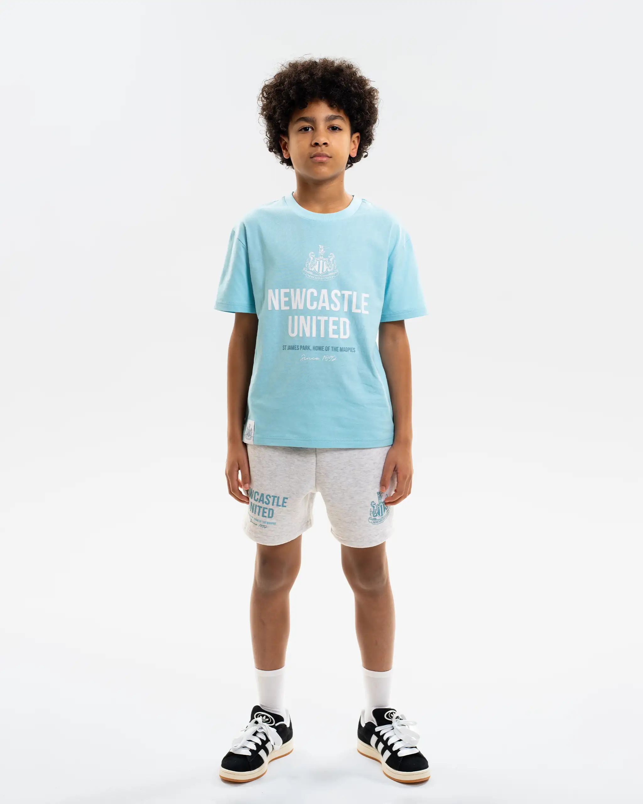 Newcastle United Boy's Blue Graphic T-Shirt - Image 4