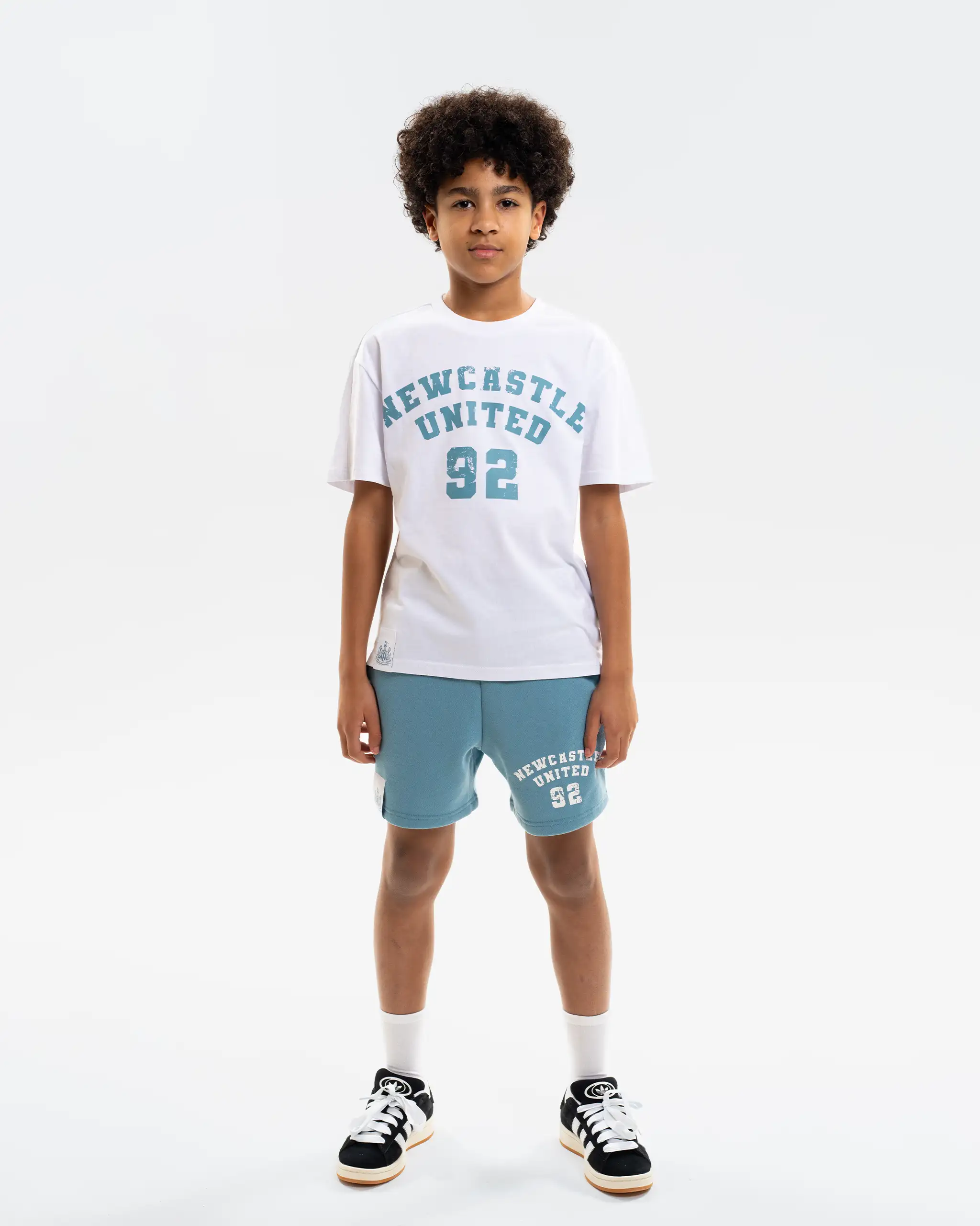Newcastle United Boy's Blue Sweatshorts - Image 4