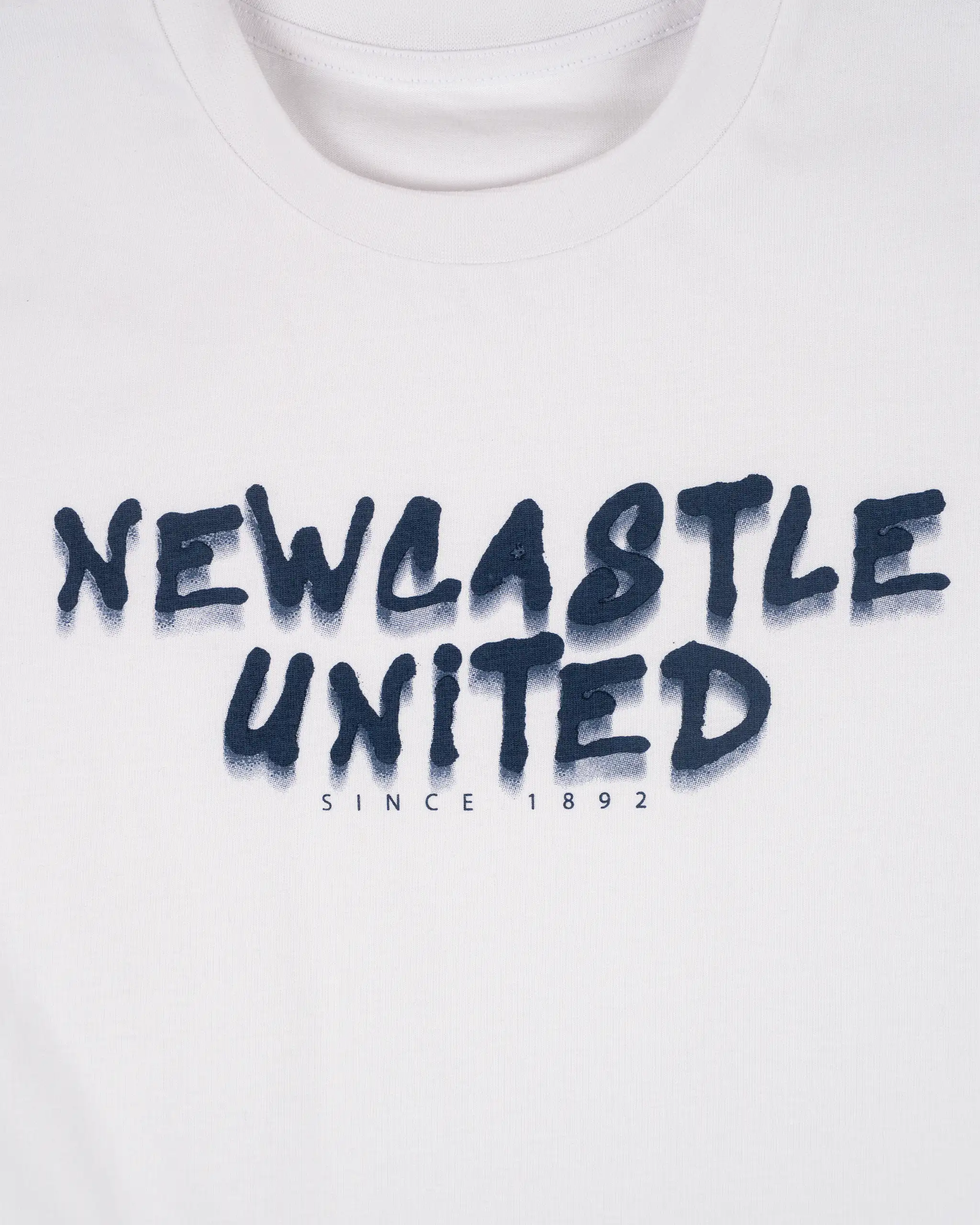 Newcastle United Boy's White Graffiti Print T-Shirt - Image 2
