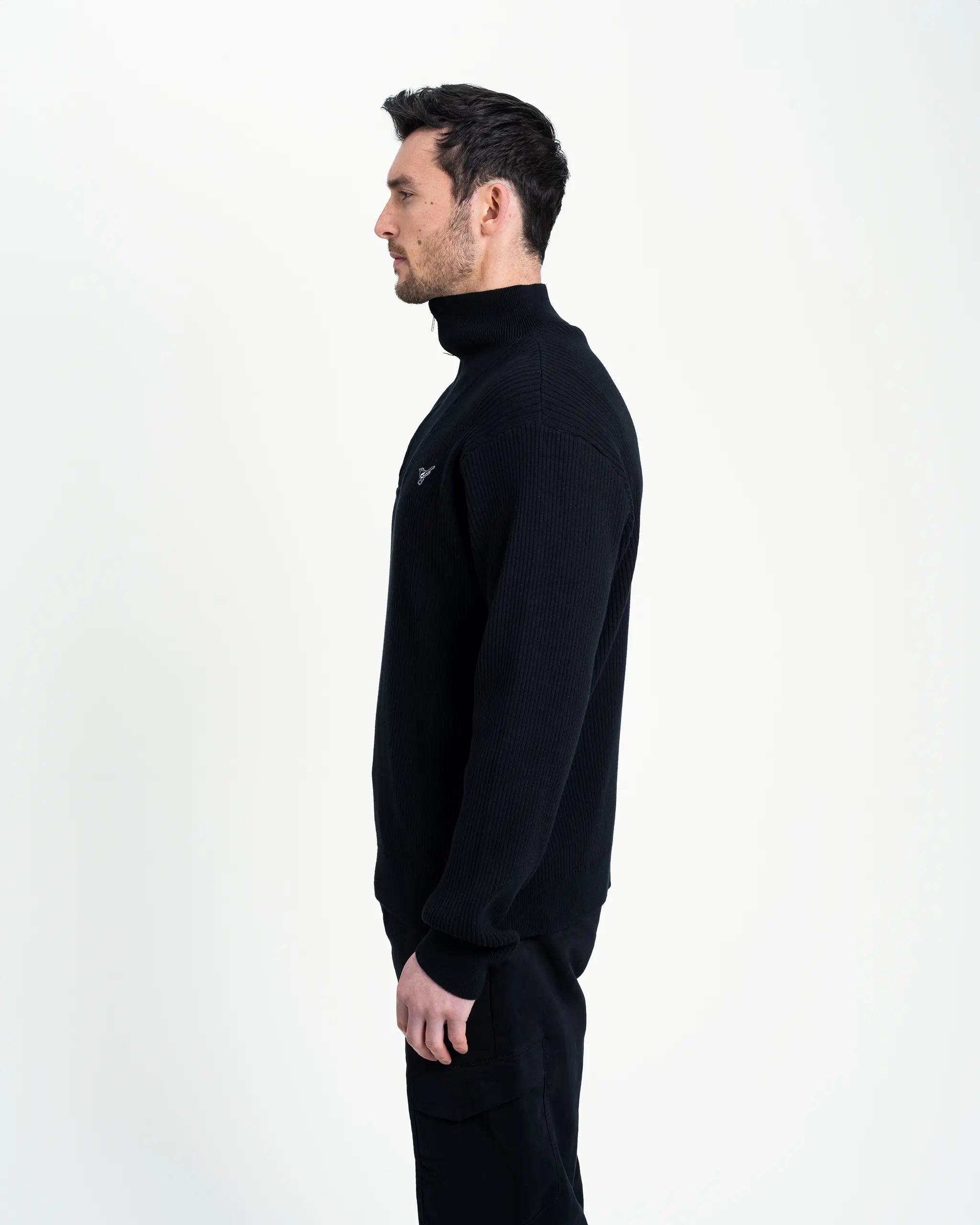Newcastle United Chunky Knit 1/4 Zip Top - Image 3