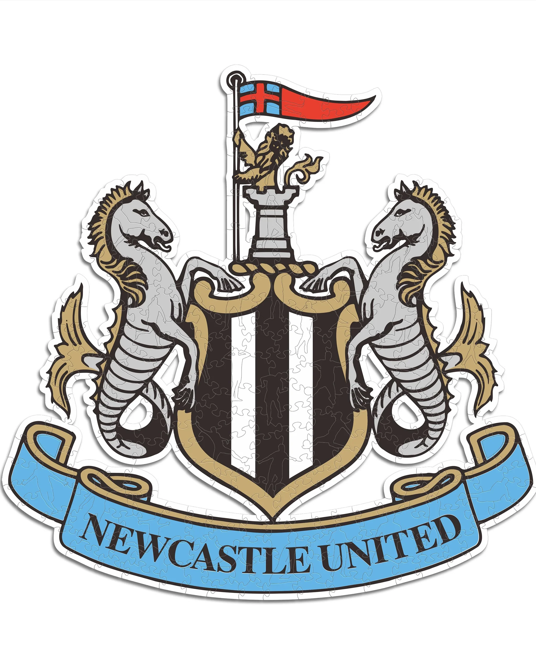 Newcastle United Club Crest Premium Wooden Jigsaw Puzzle - Image 3