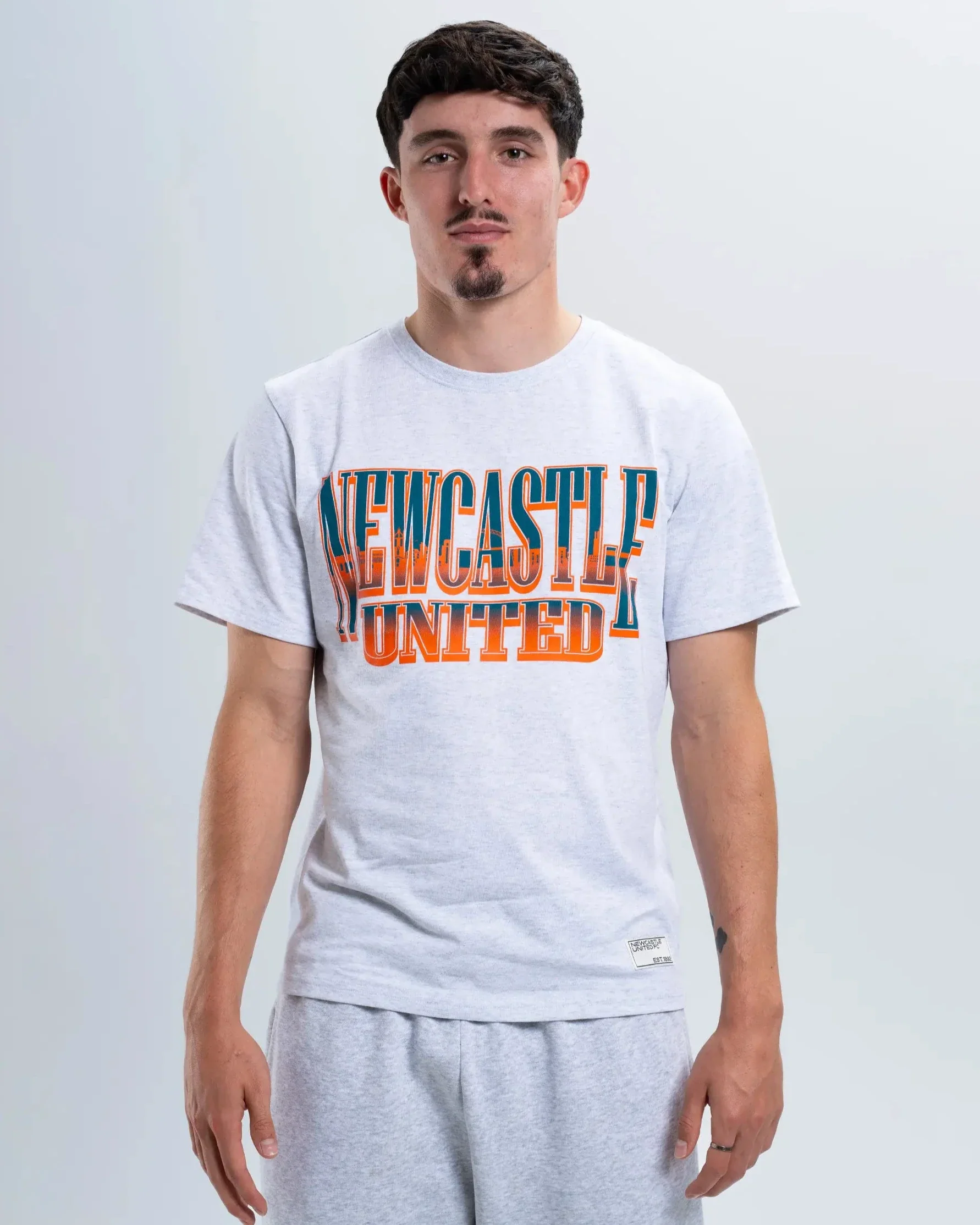 Newcastle United Grey Graphic T-Shirt