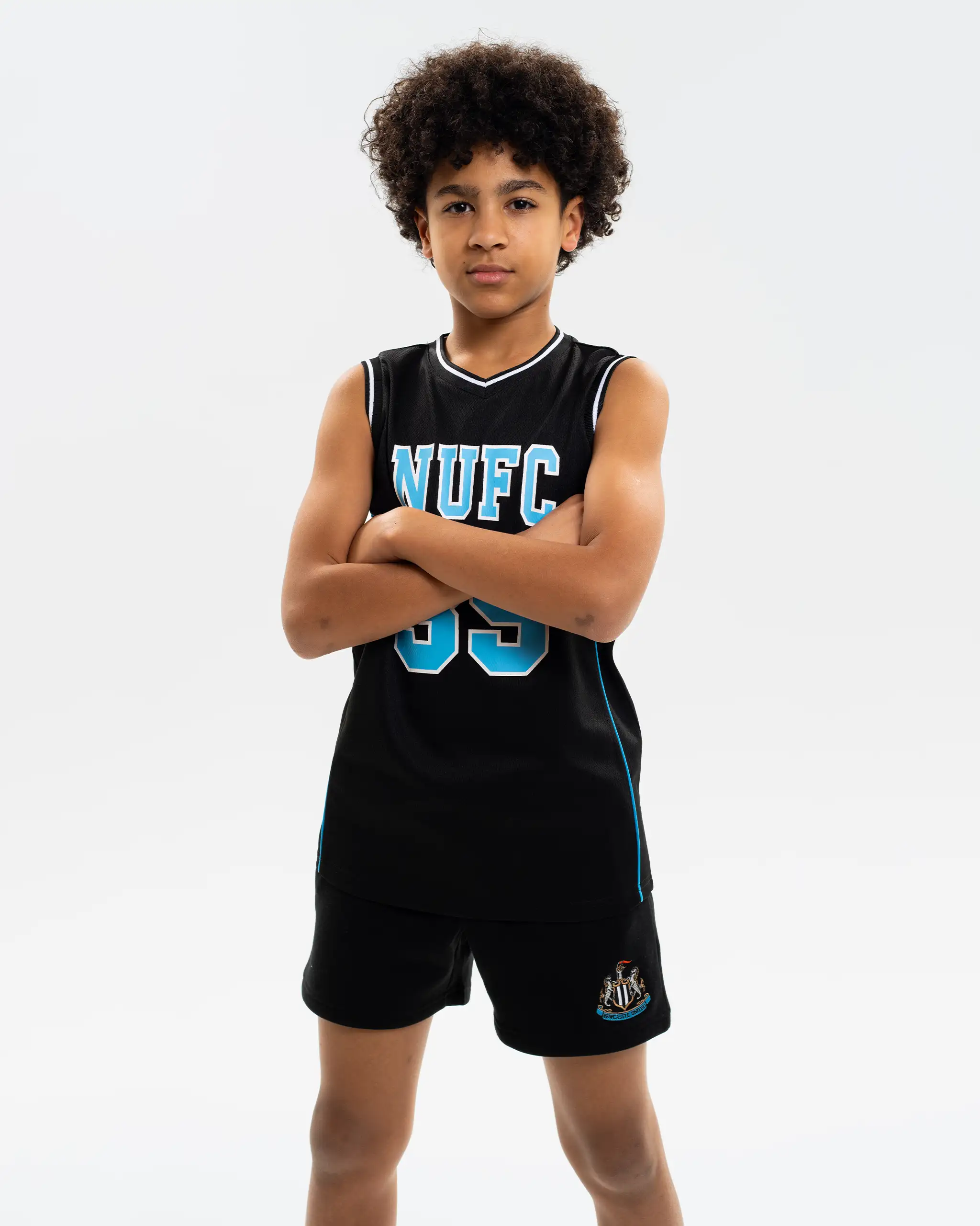 Newcastle United Kids' Black Basketball Vest - Image 3