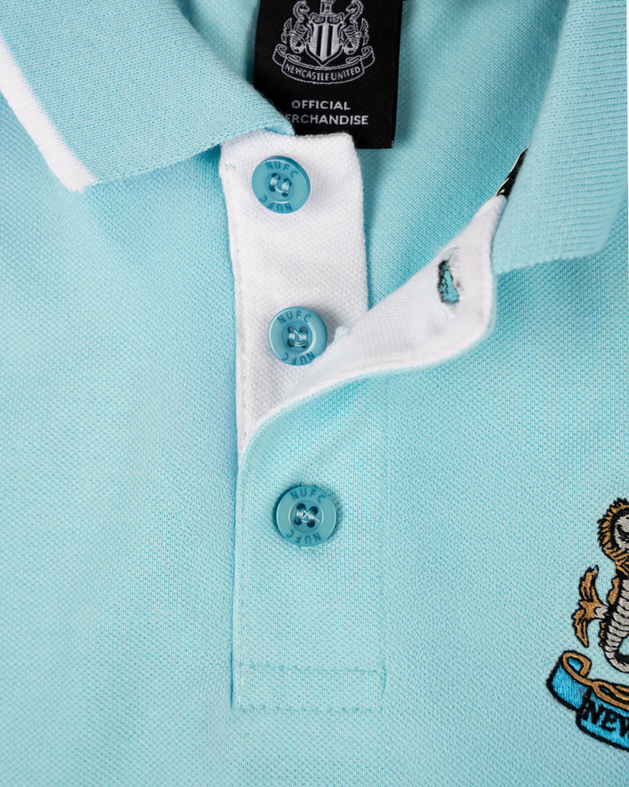 Newcastle United Kids' Essentials Range Blue Polo Shirt - Image 2