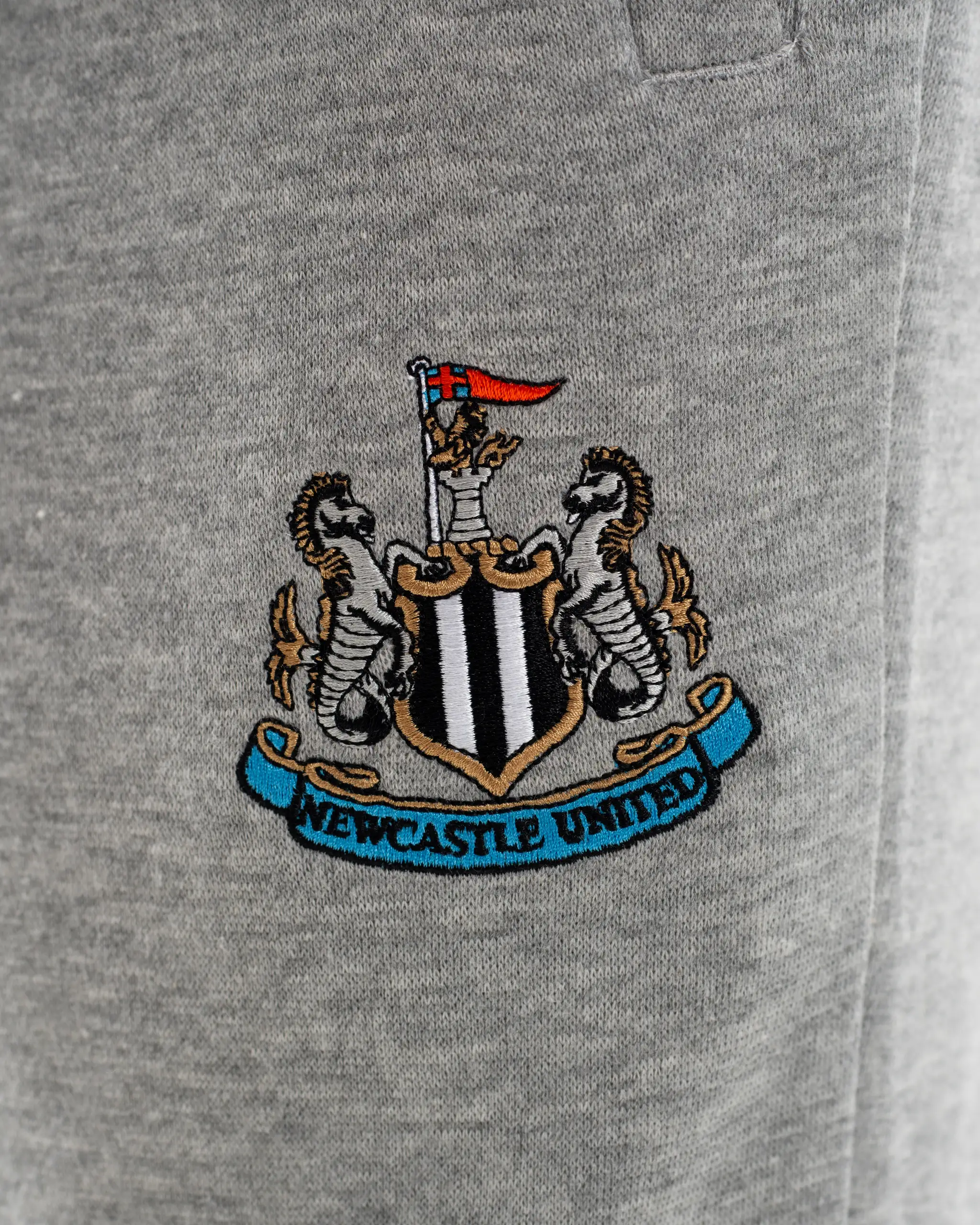 Newcastle United Kids' Essentials Range Grey Fleece Jogger Bottoms - Image 3