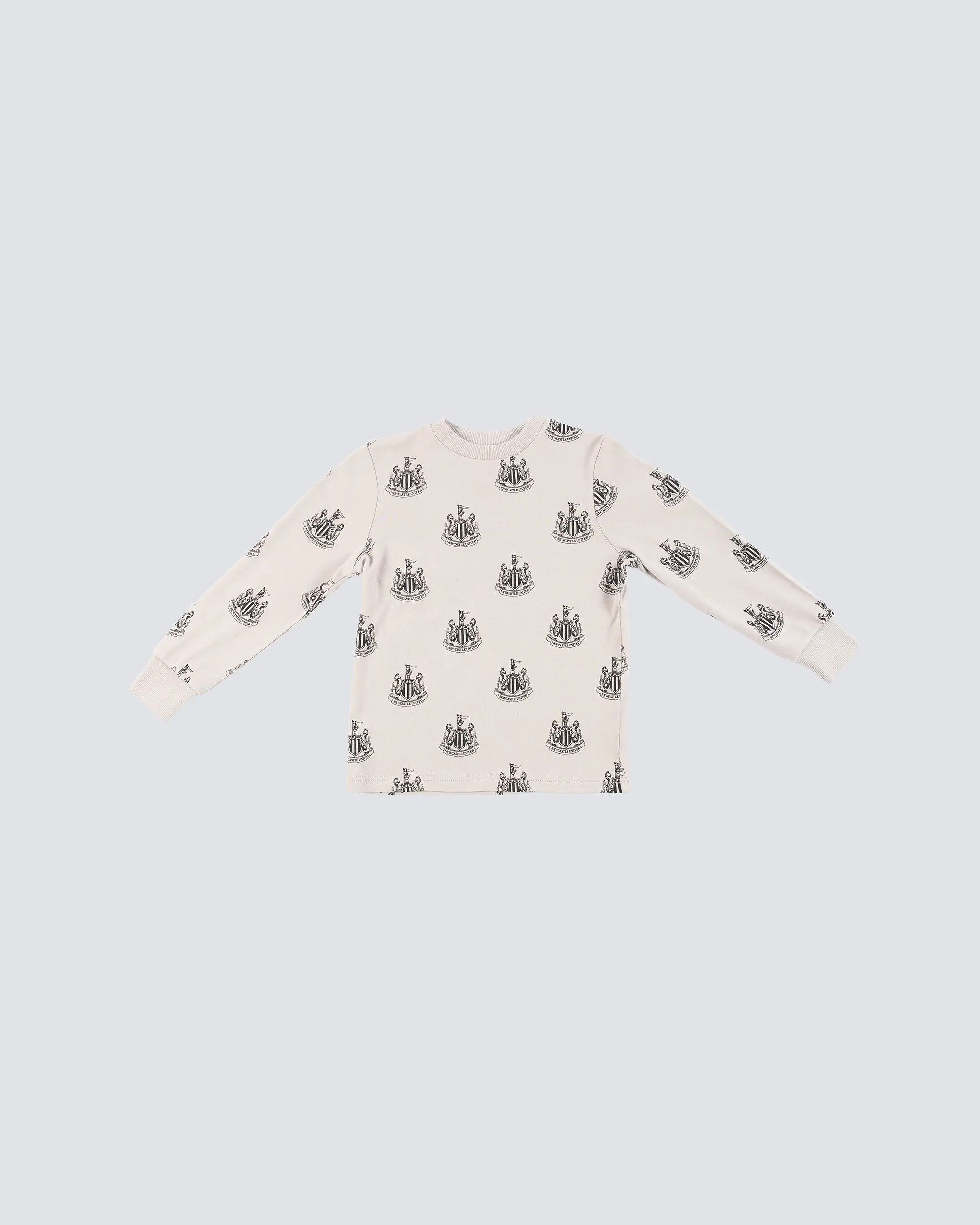 Newcastle United Kids' Grey Crest Pyjama Set - Image 3