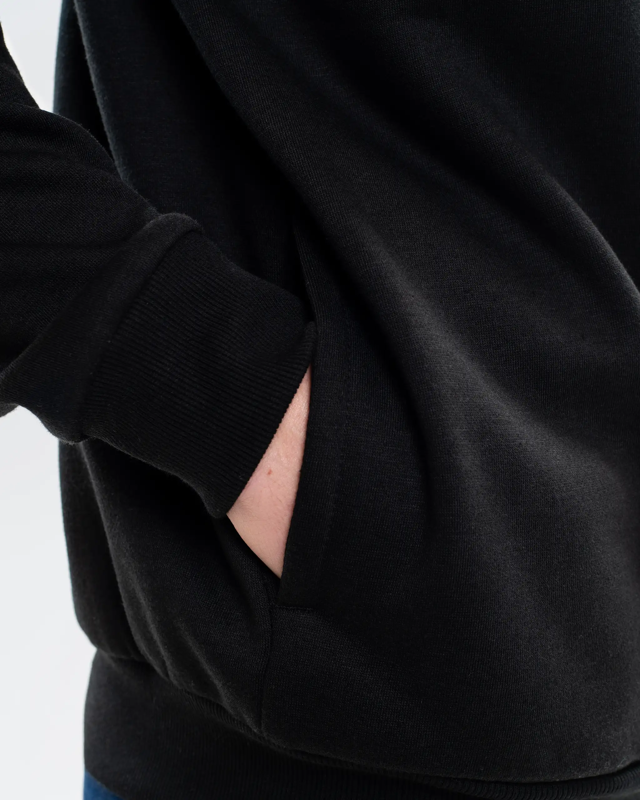 Newcastle United Men's Black 1/4 Zip Sweatshirt - Image 4