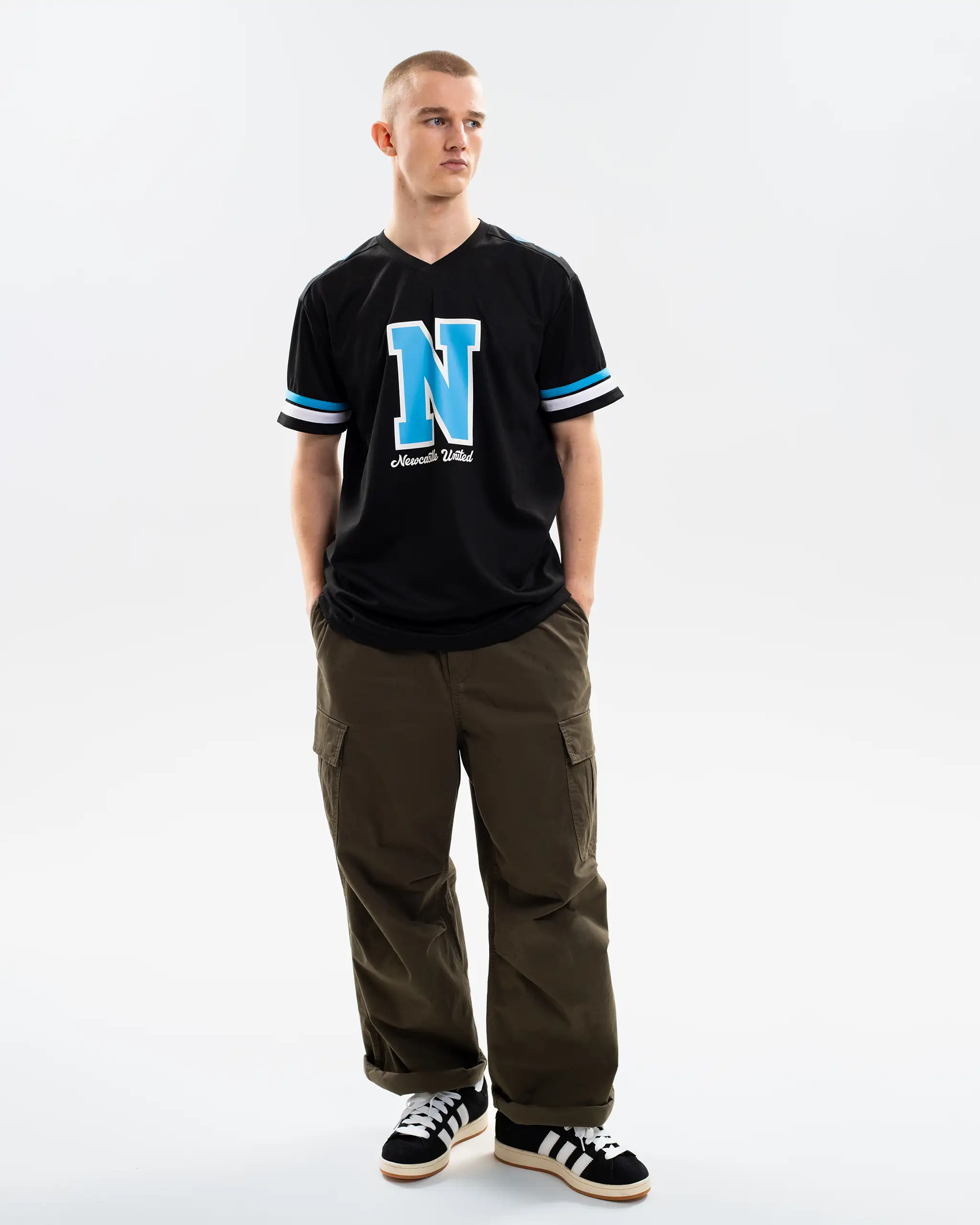 Newcastle United Men's Black American Football Jersey - Image 7
