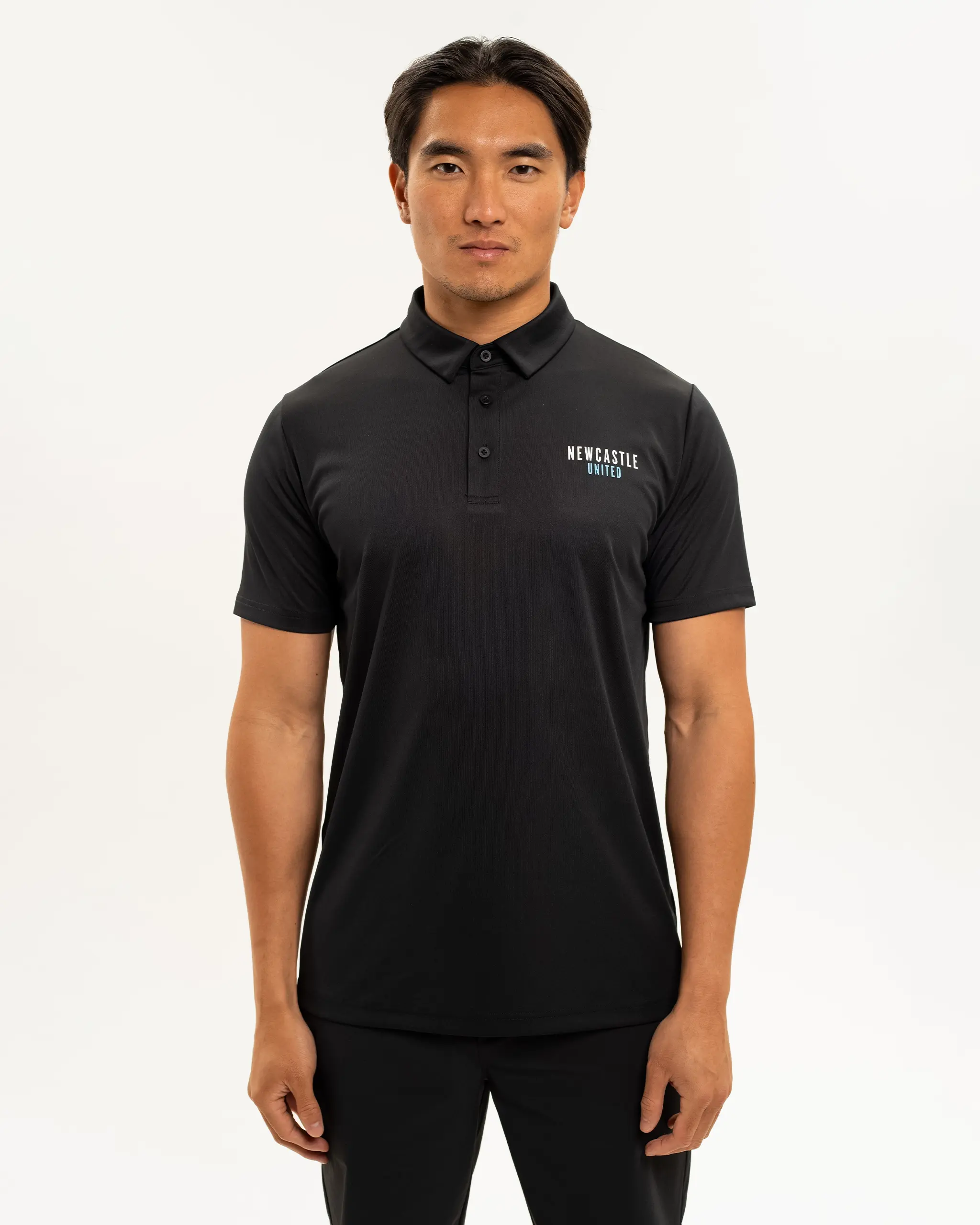 Newcastle United Men's Black Polo Shirt - Image 2