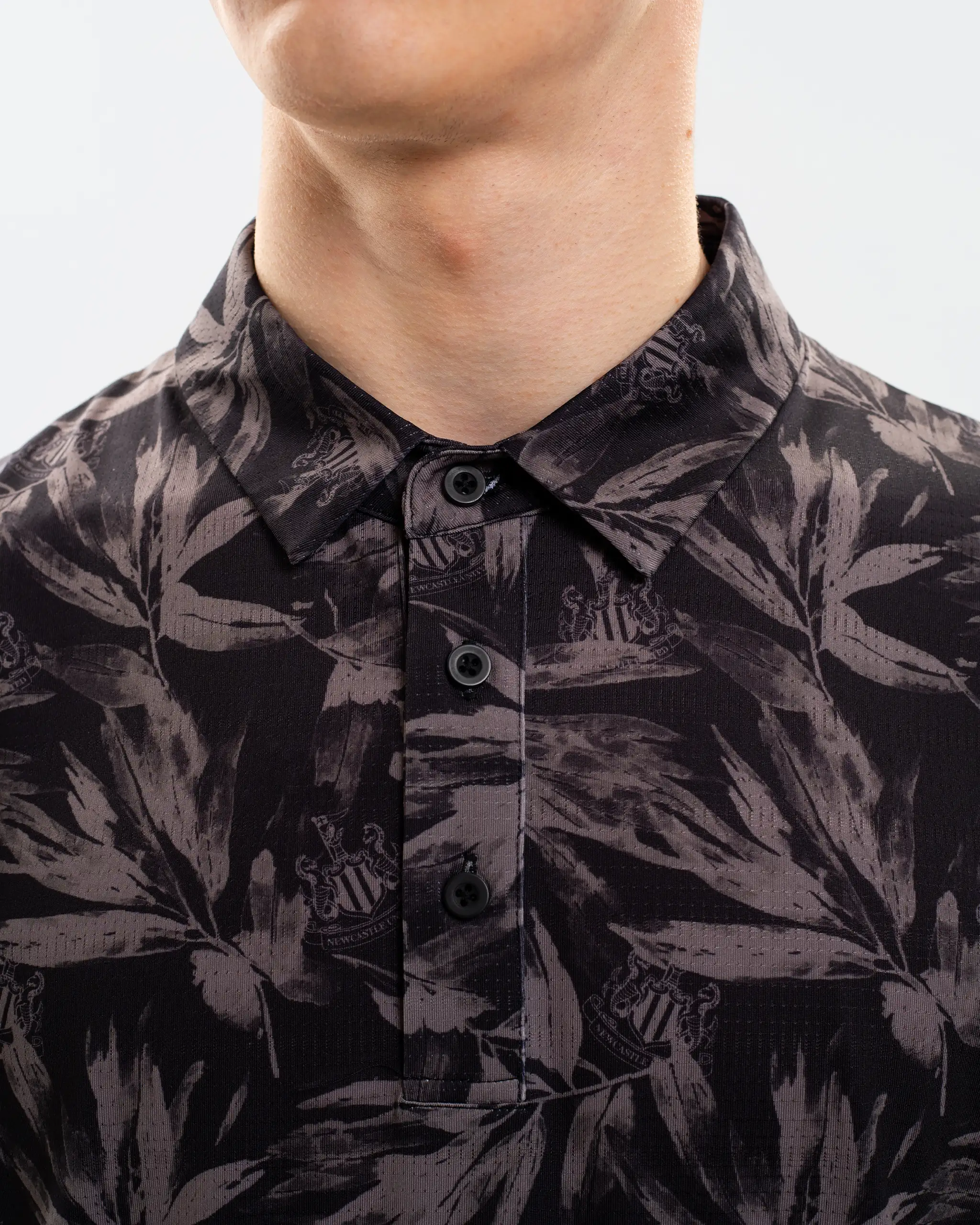 Newcastle United Men's Black Summer Polo Shirt - Image 3