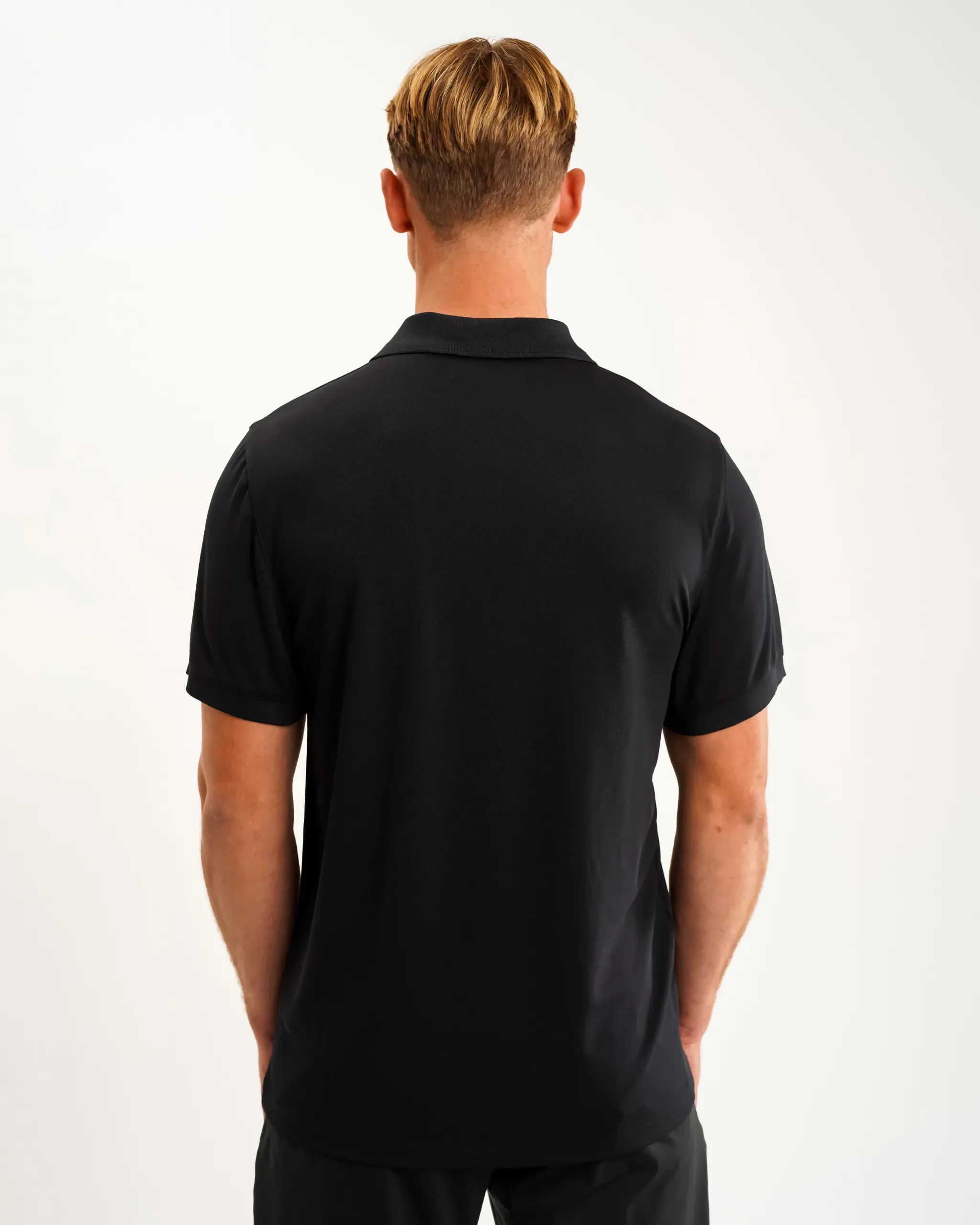 Newcastle United Men's Black Tech Polo Shirt - Image 3