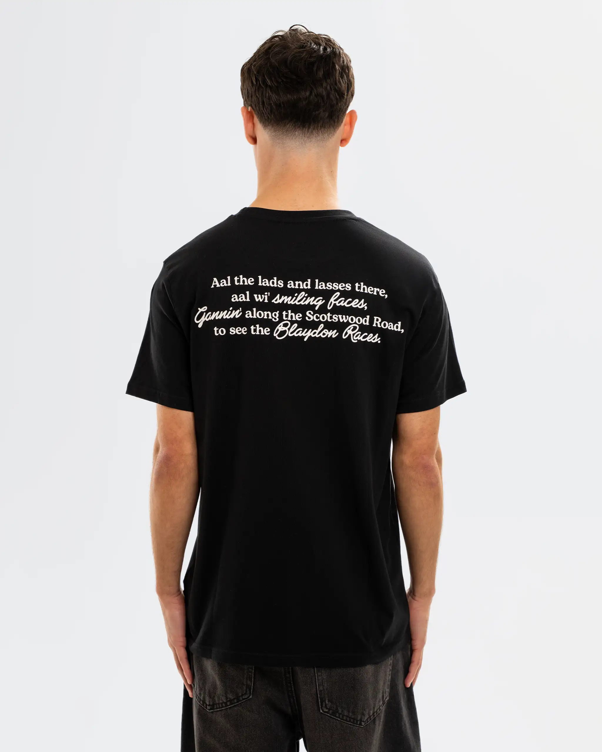 Newcastle United Men's Blaydon Races Black T-Shirt - Image 7