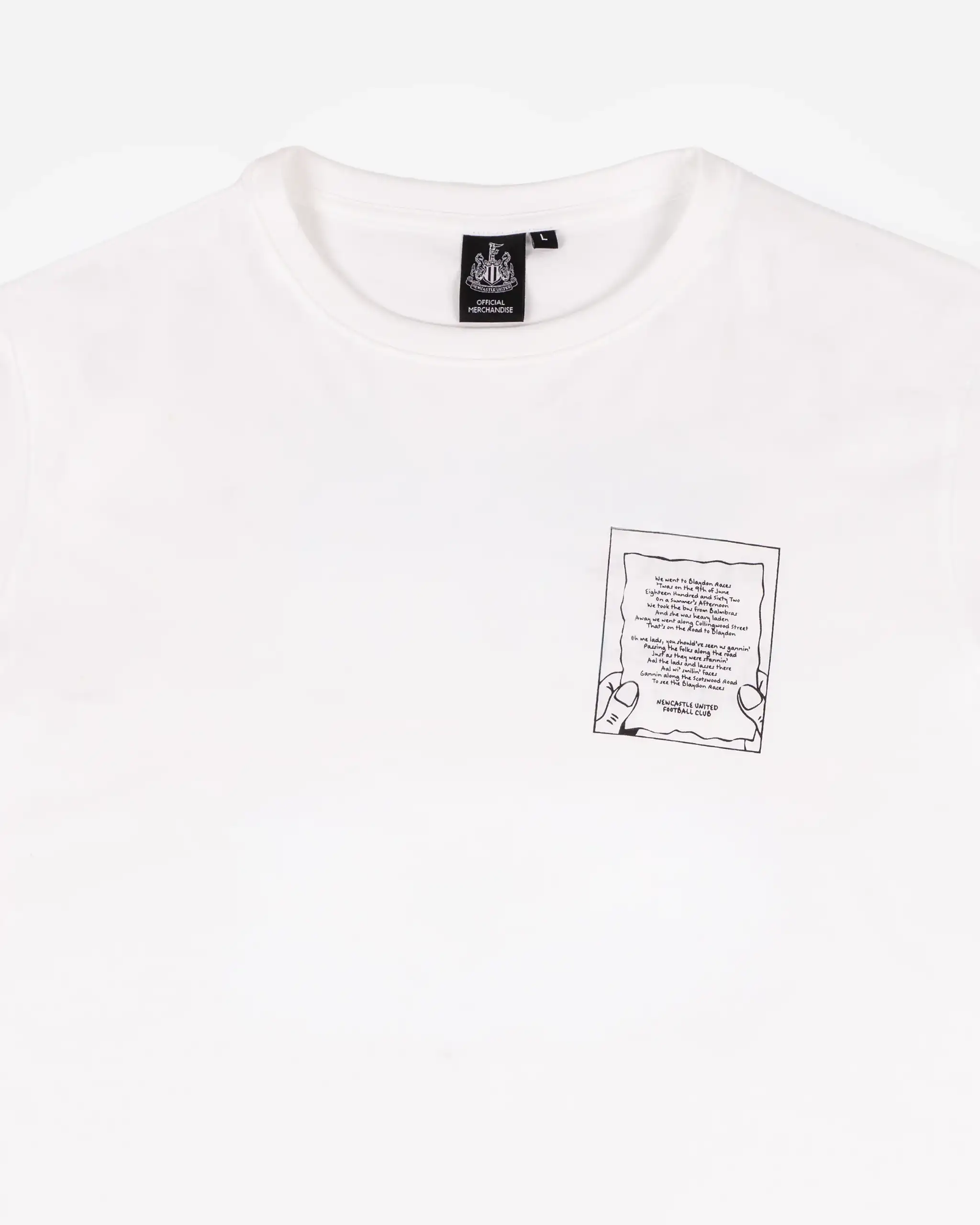 Newcastle United Men's Blaydon Races White T-Shirt - Image 4