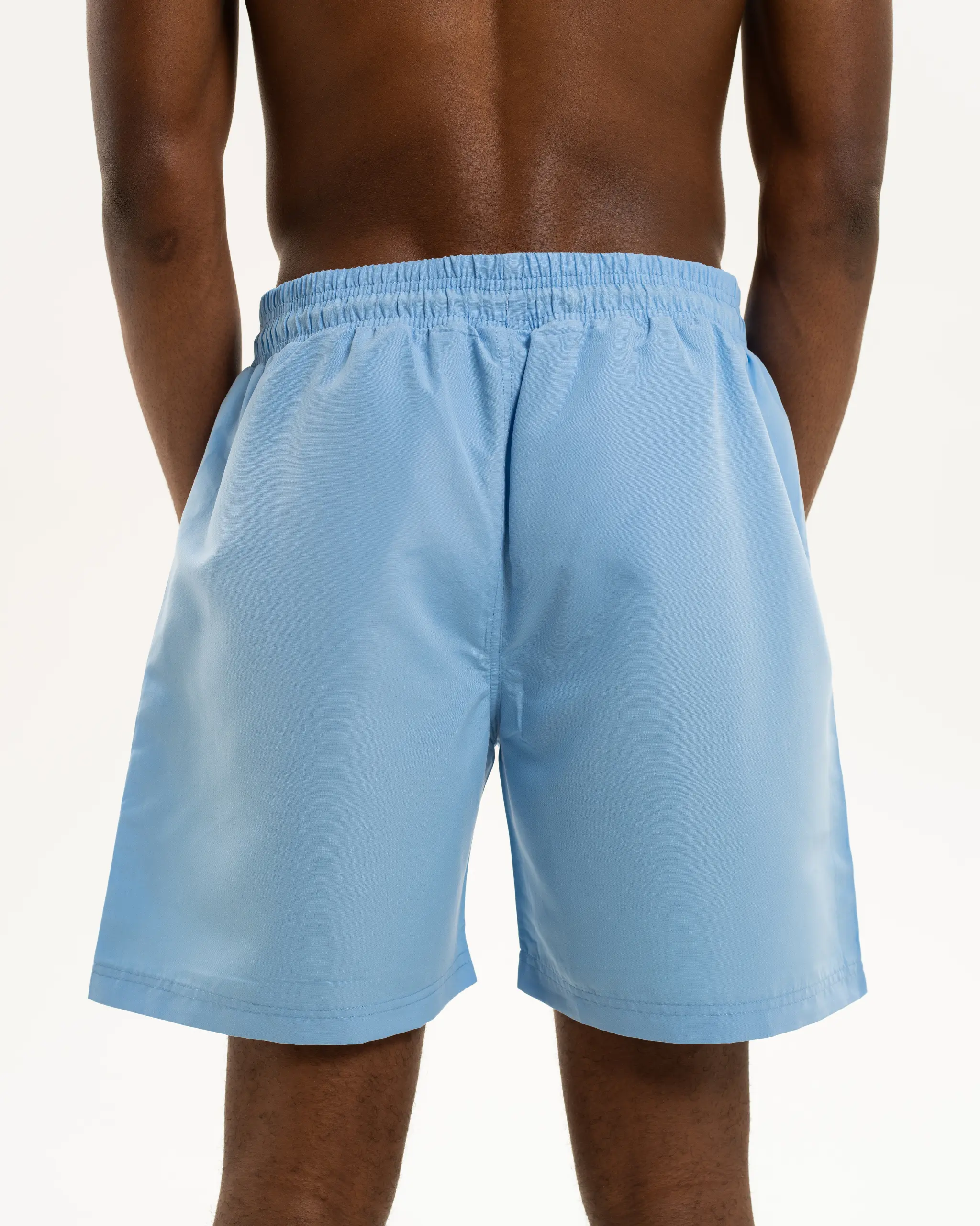 Newcastle United Men's Blue Retro Crest Swim Shorts - Image 3