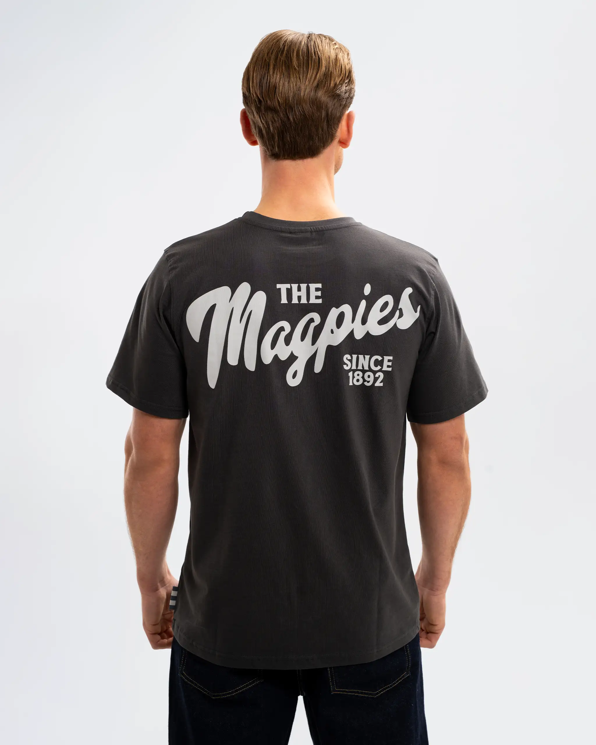 Newcastle United Men's Charcoal Magpies T-Shirt - Image 2