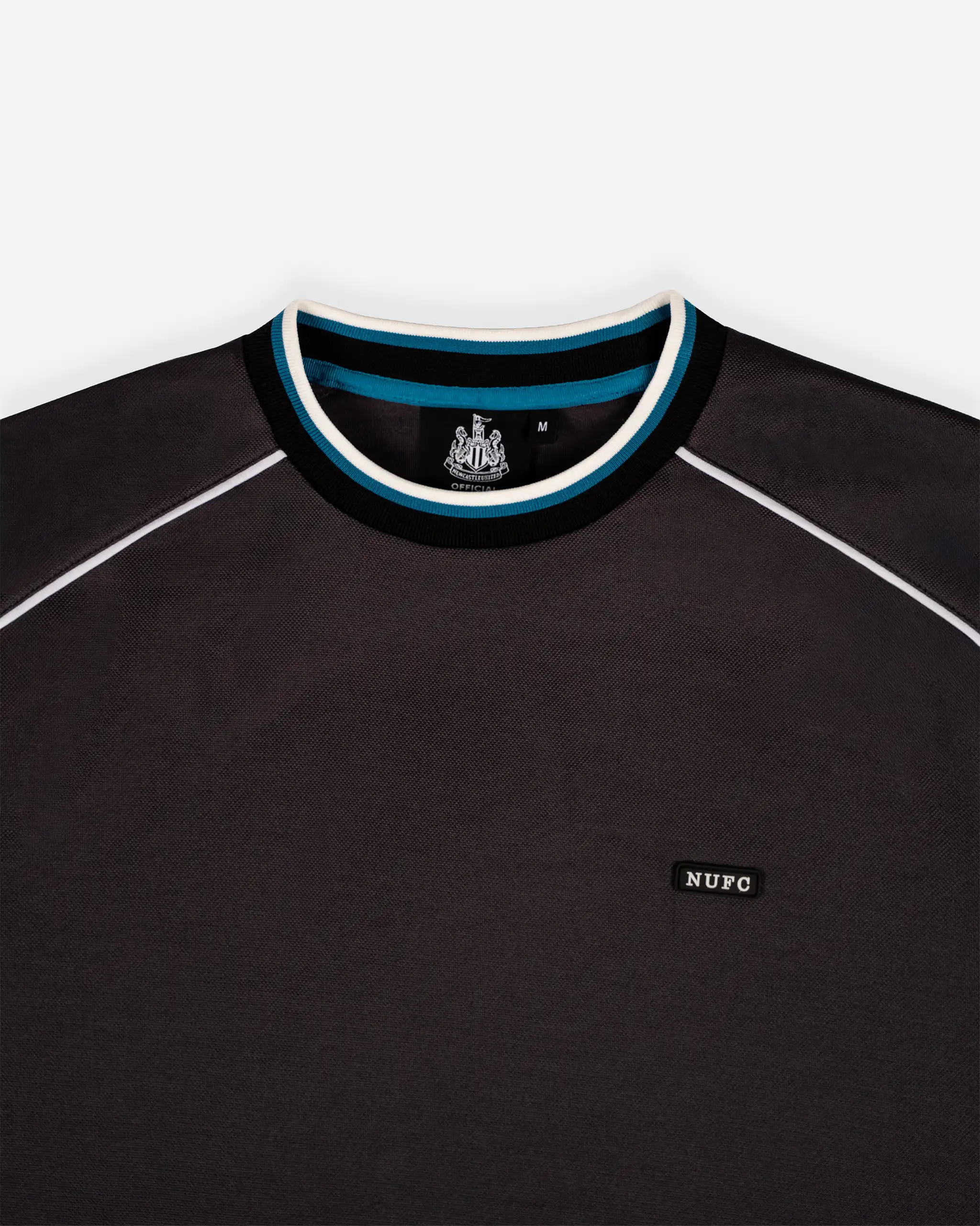Newcastle United Men's Charcoal Raglan Smart T-Shirt - Image 2