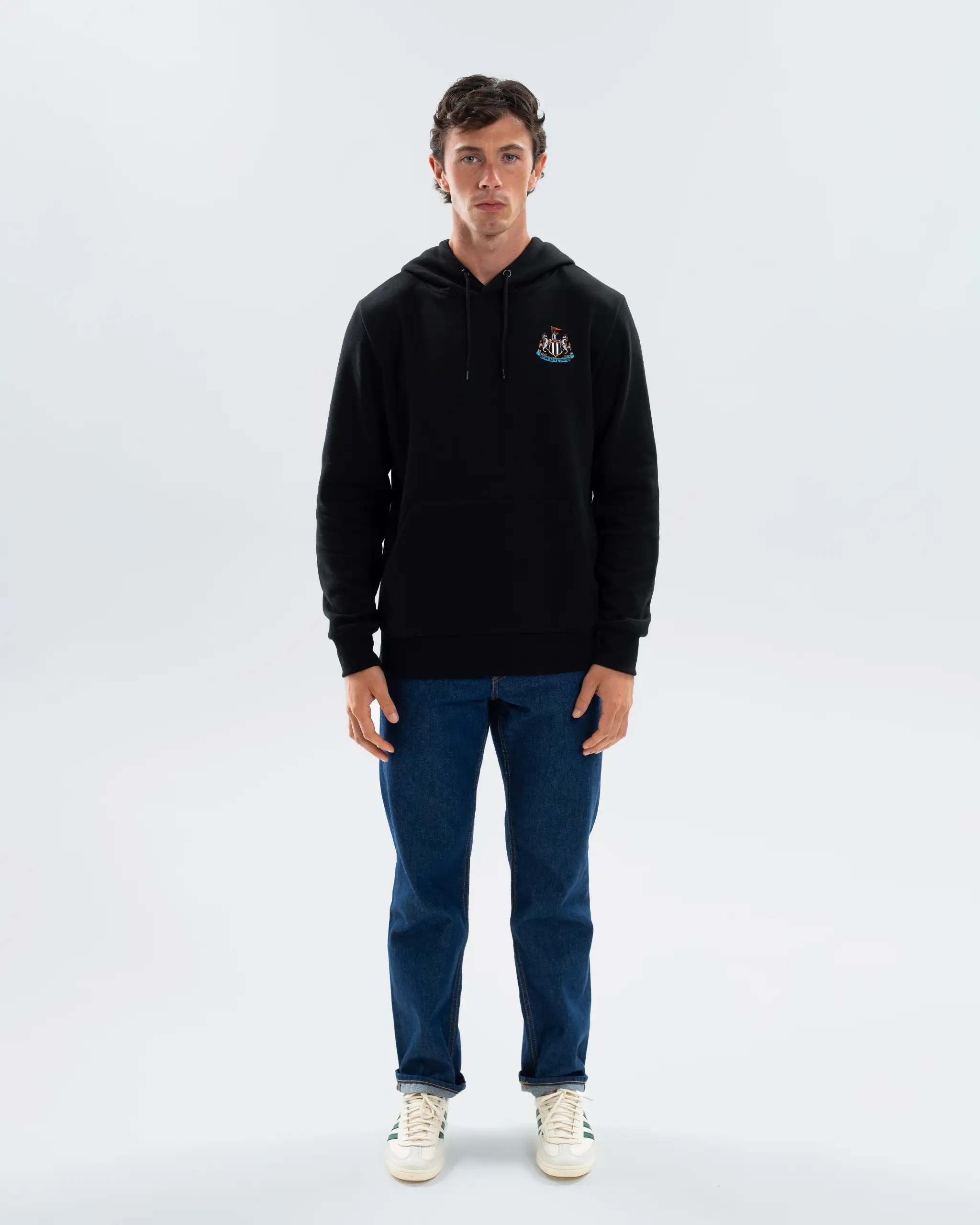 Newcastle United Men's Essentials Range Black Hoodie