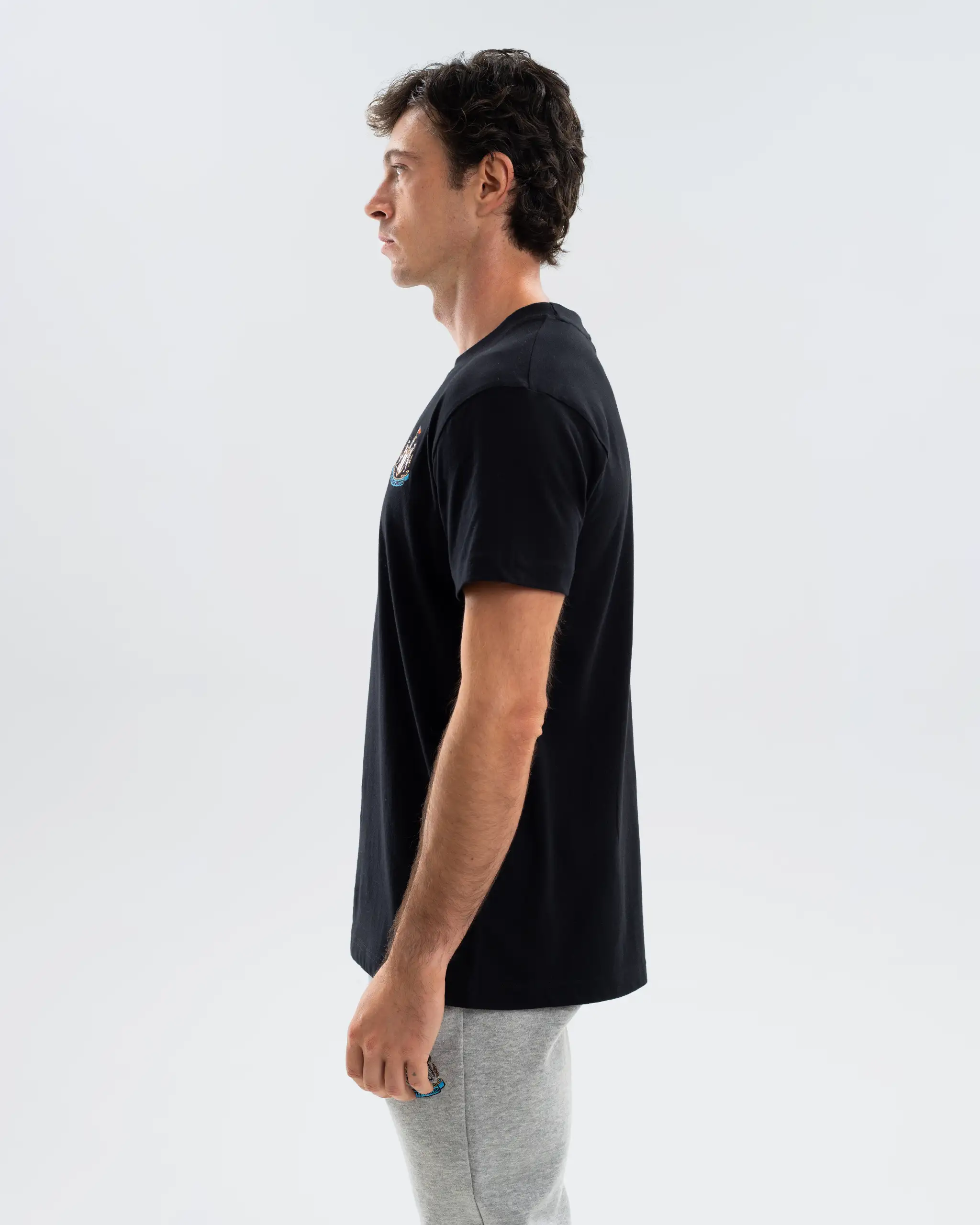 Newcastle United Men's Essentials Range Black T-Shirt - Image 5