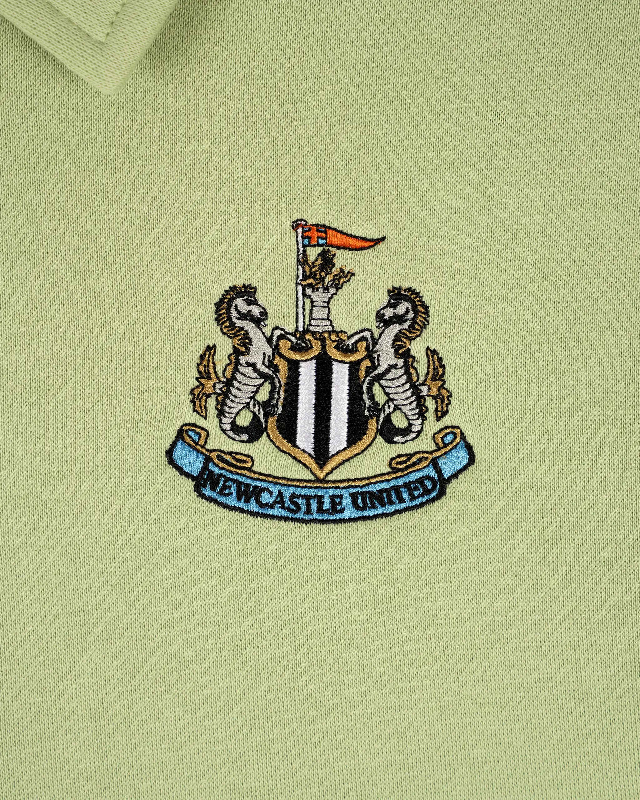 Newcastle United Men's Essentials Range Green 1/4 Zip Sweater - Image 6