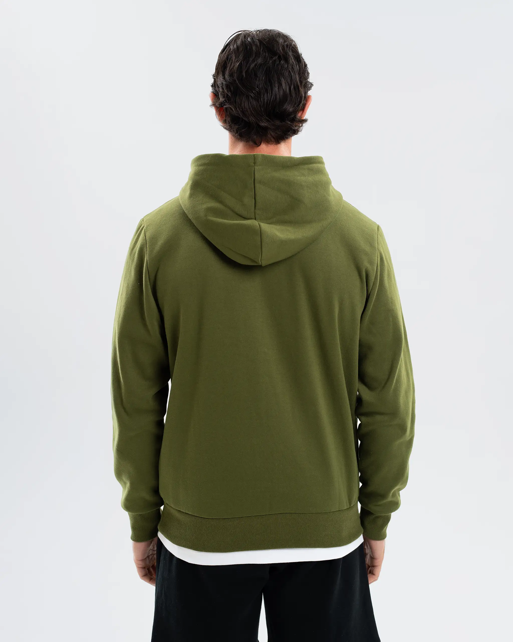Newcastle United Men's Essentials Range Khaki Hoodie - Image 4