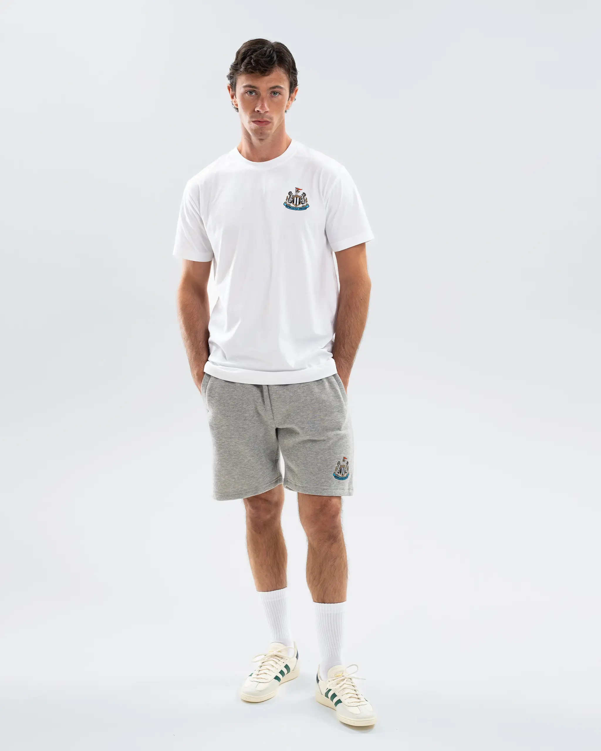 Newcastle United Men's Essentials Range White T-Shirt - Image 2