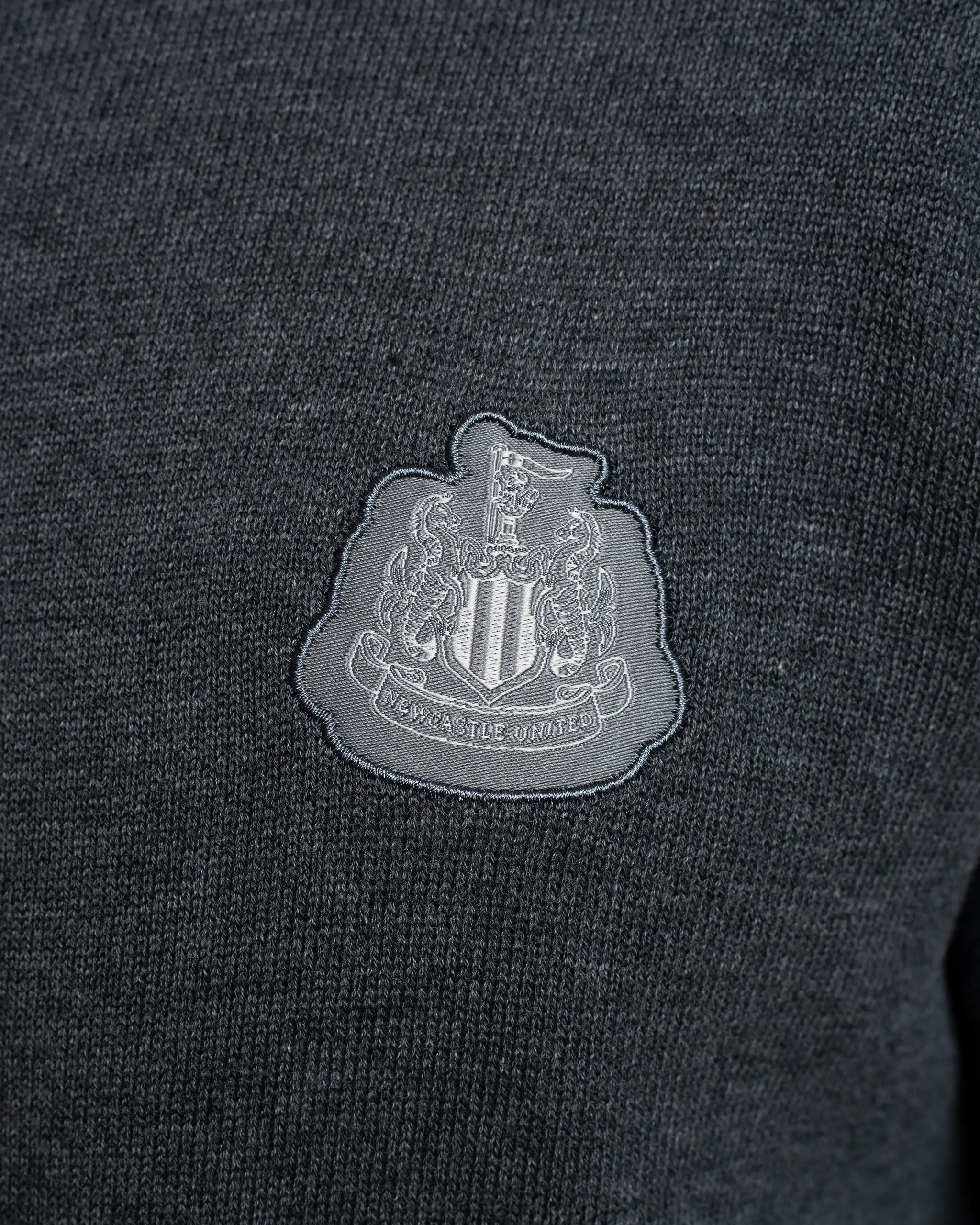 Newcastle United Men's Grey Crew Neck Knit Sweater - Image 3