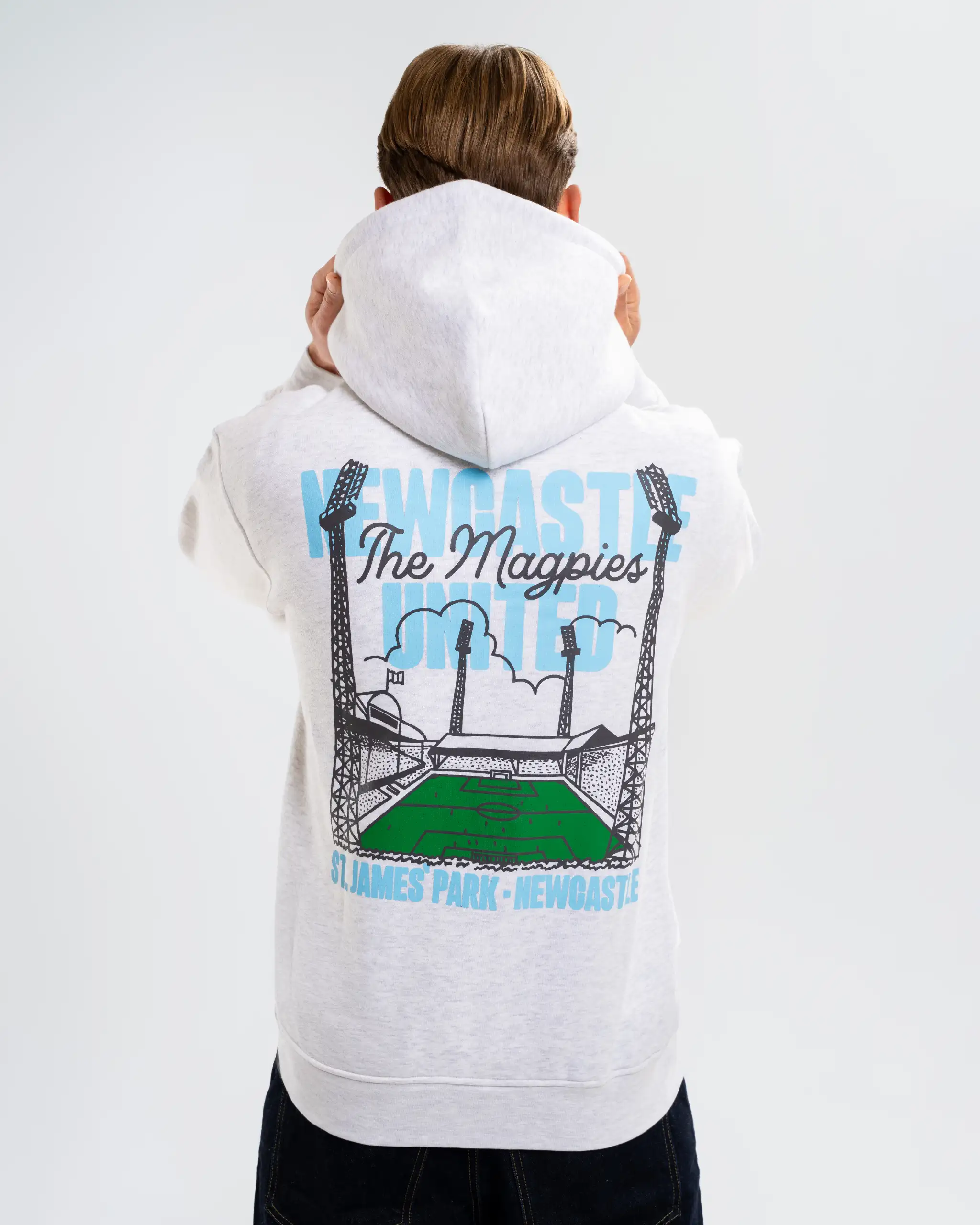 Newcastle United Men's Grey Magpies Hoodie - Image 2