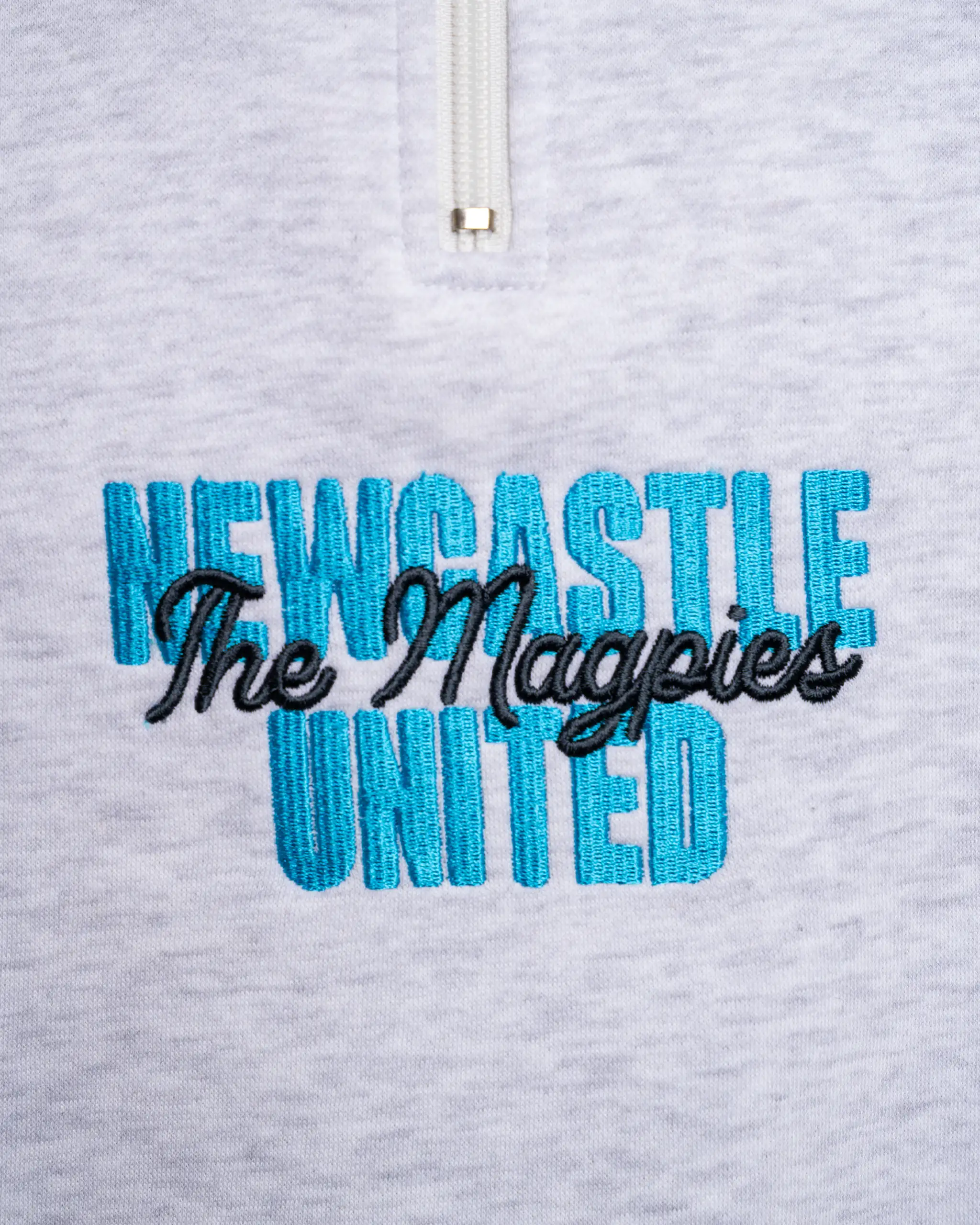 Newcastle United Men's Grey Magpies Quarter Zip - Image 4