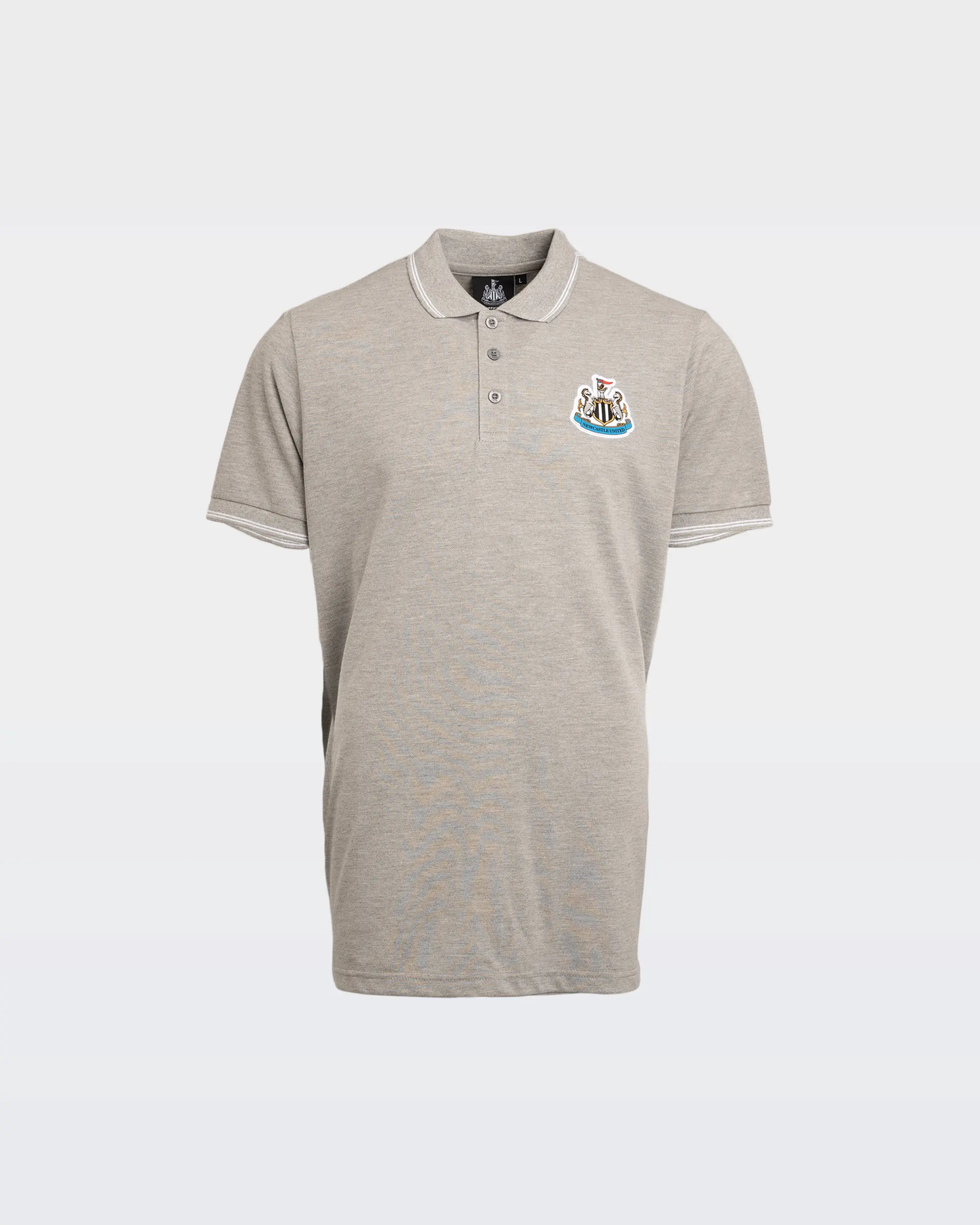 Newcastle United Men's Grey Marl Terrace Pique Polo - Image 3